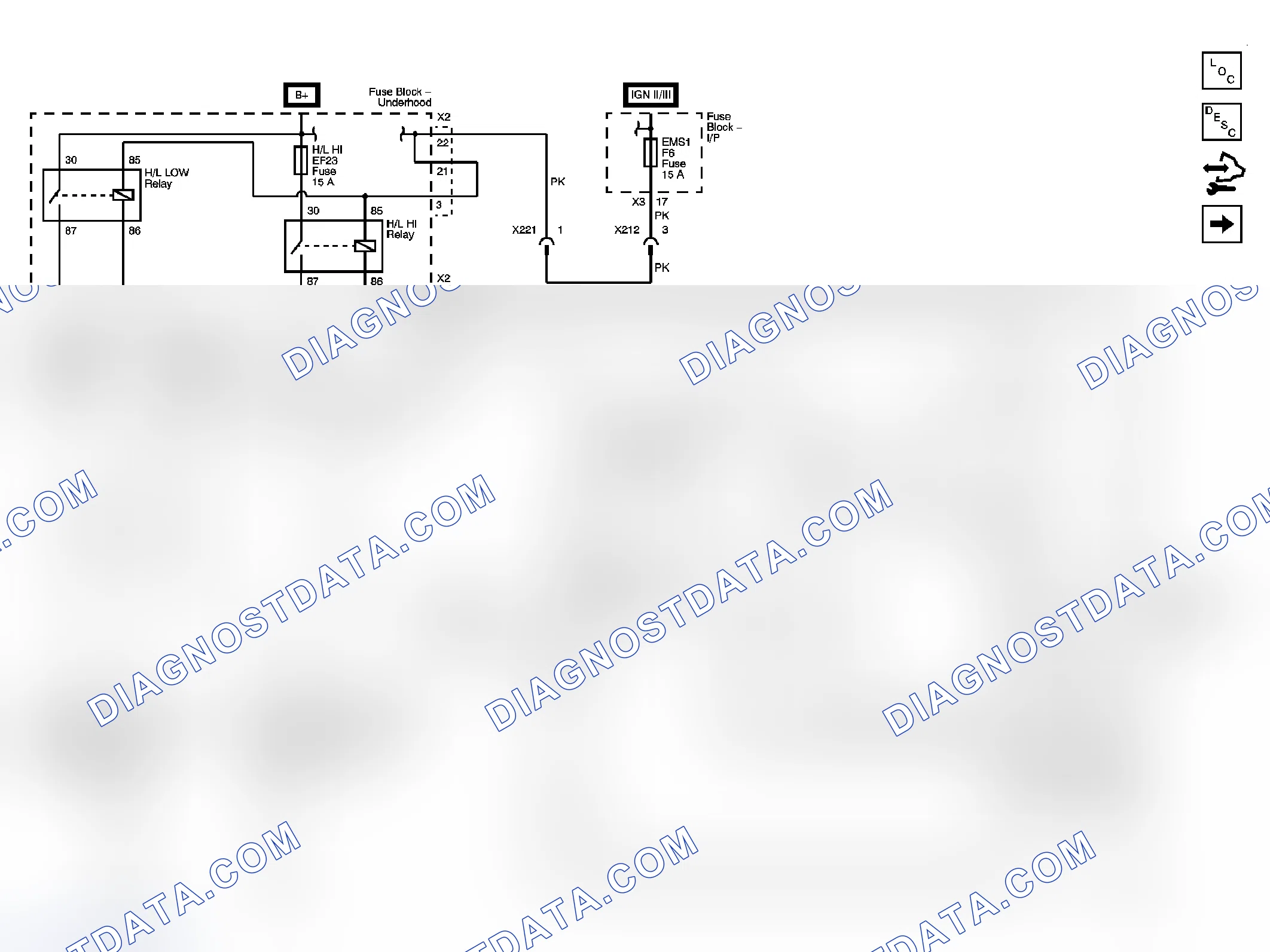 Scheme 1: Headlights/Daytime Running Lights (DRL) Schematics