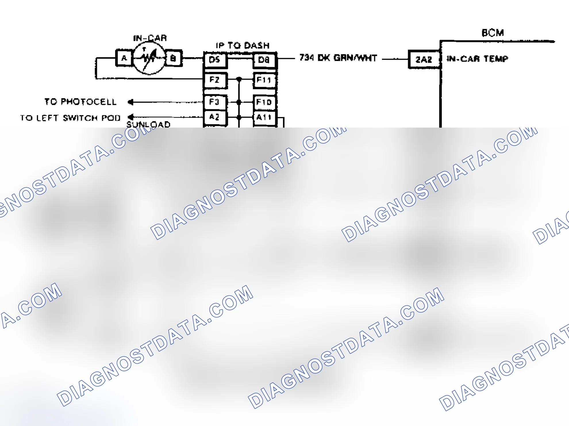 Scheme 101: Code B112, Wiring Diagram (1 of 2) A/C Low Side Temperature Sensor Circuit