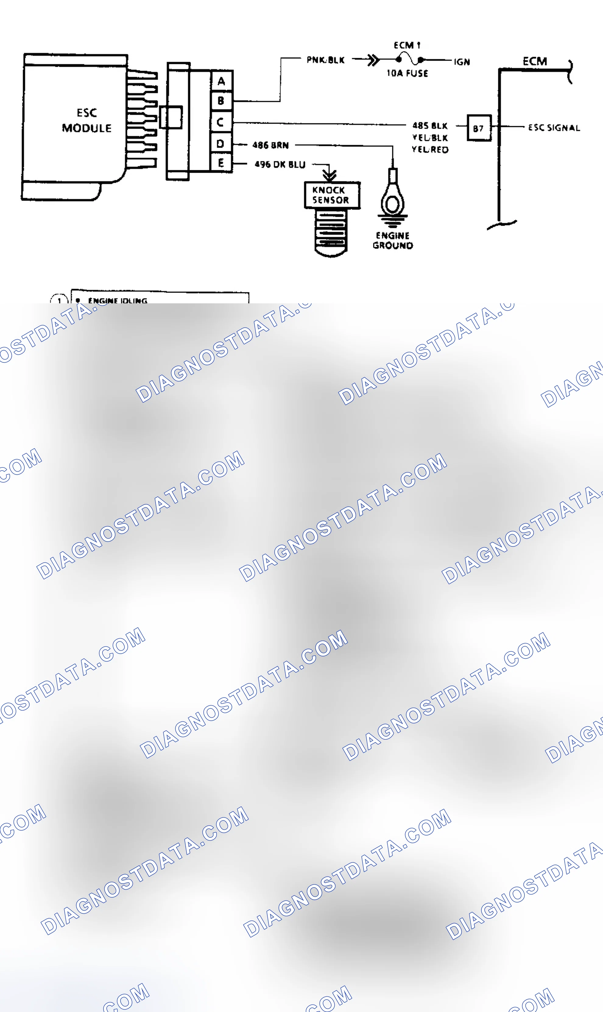 Scheme 72: Code 43: ESC Control Signal Voltage Low (Except 2.5L)