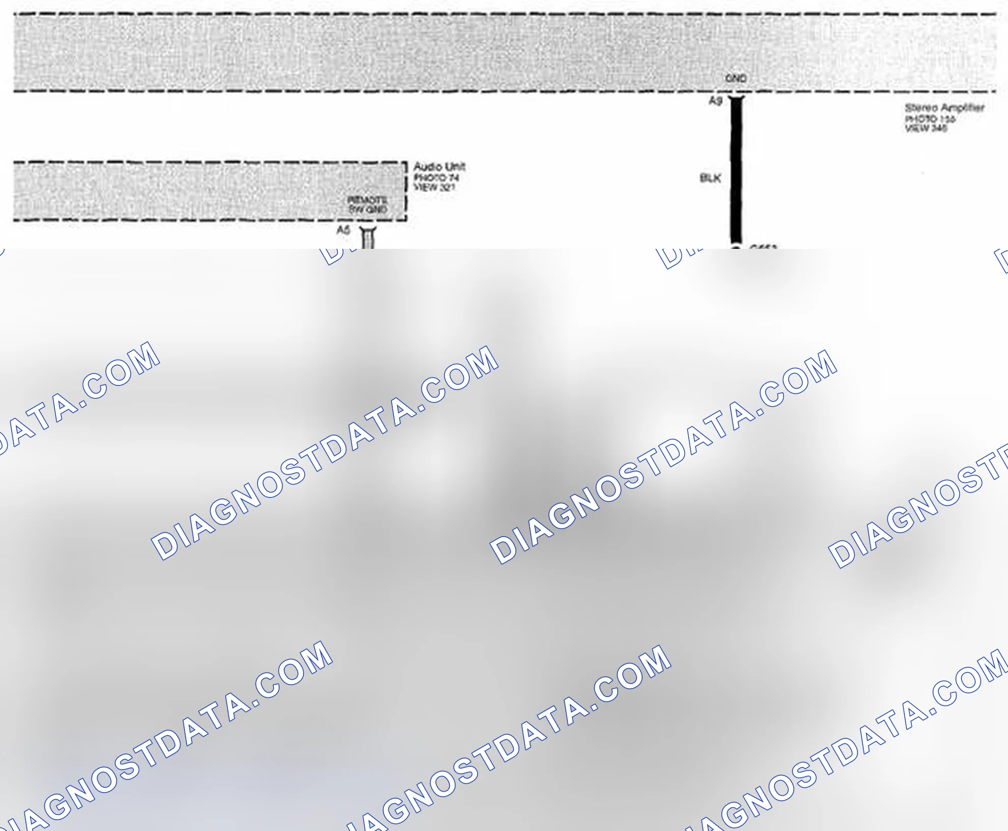 Scheme 433: Audio System Circuit Diagram - Without Navigation (Page 150-12)