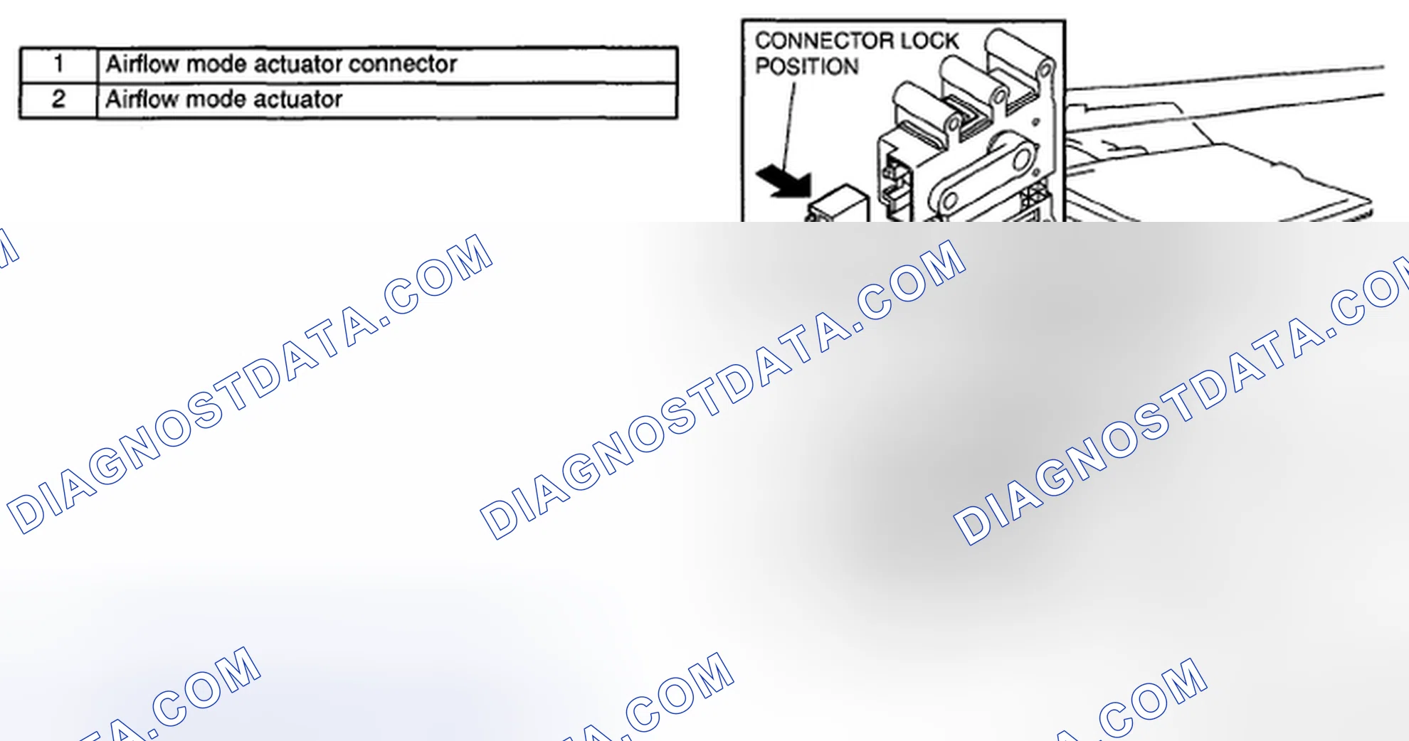 Scheme 22: AIRFLOW MODE ACTUATOR REMOVAL/INSTALLATION
