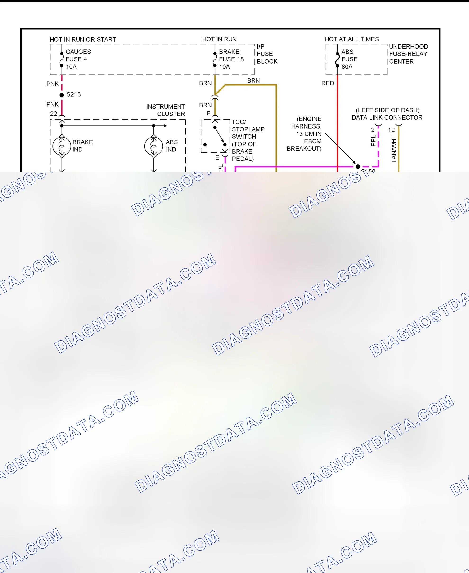 Scheme 3: 4WAL Brake System Wiring Diagram (1998 "C" & "K" Pickup, Sierra, Suburban, Tahoe & Yukon - Diesel)