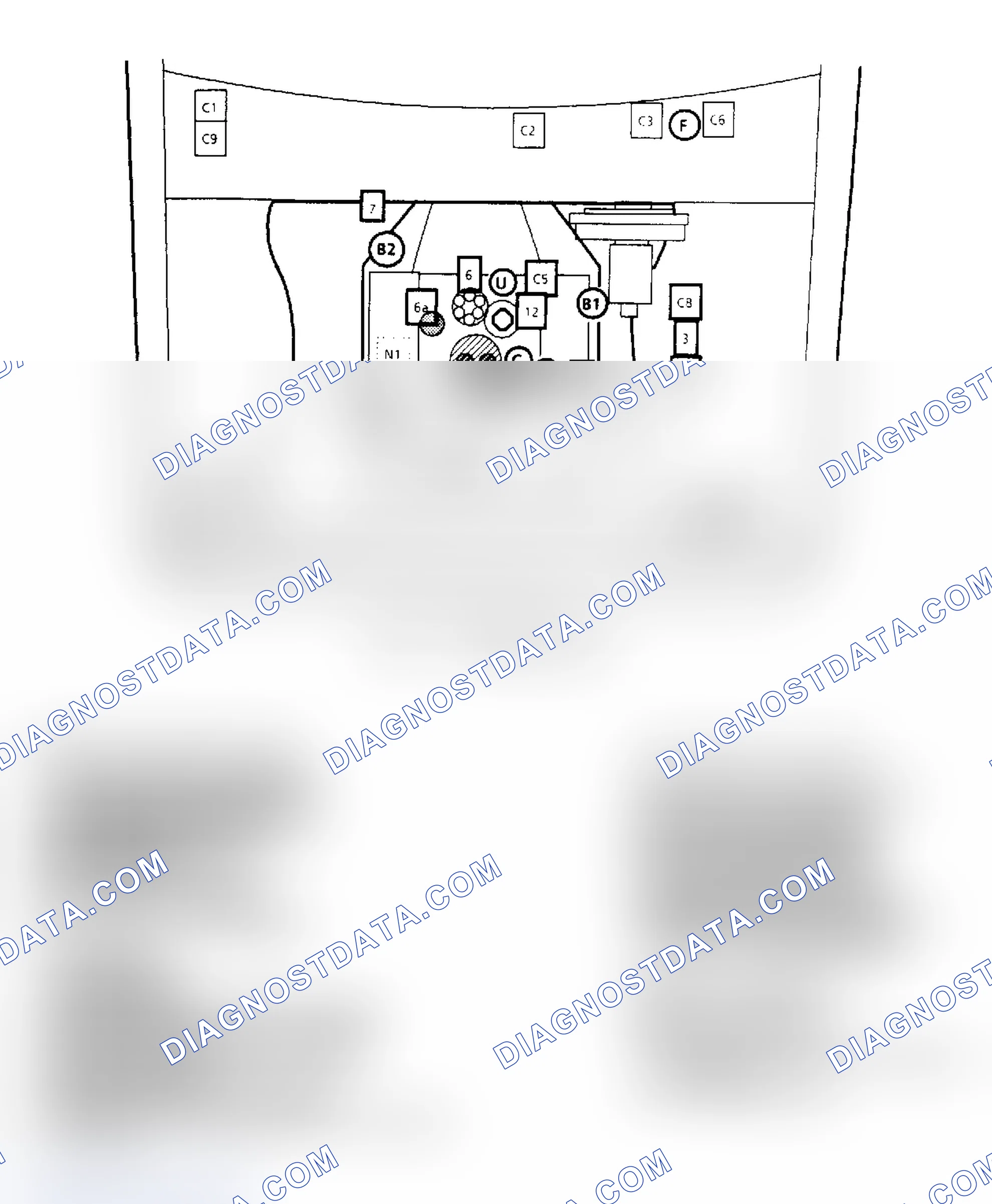 Scheme 139: Component Locations for "S/T" Series 2.8L
