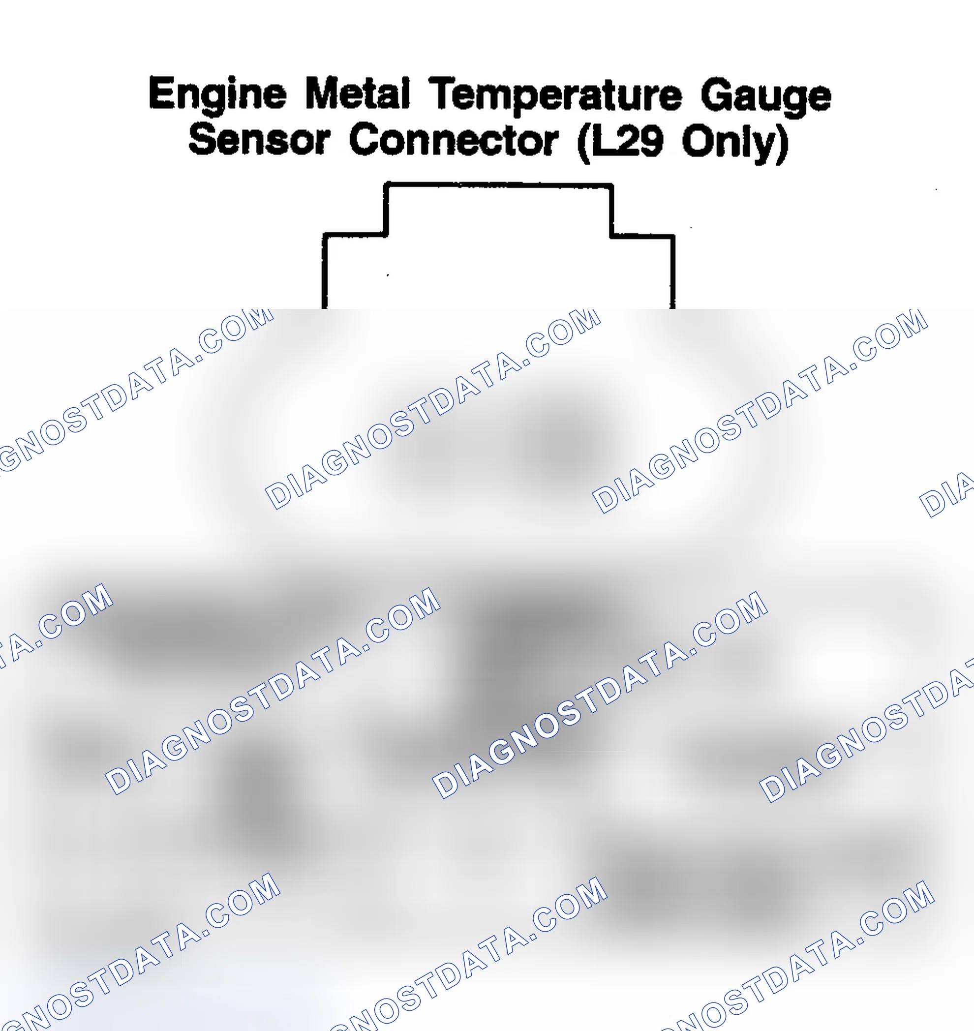 Scheme 149: ENGINE METAL TEMPERATURE GAUGE SENSOR (L29 ONLY)