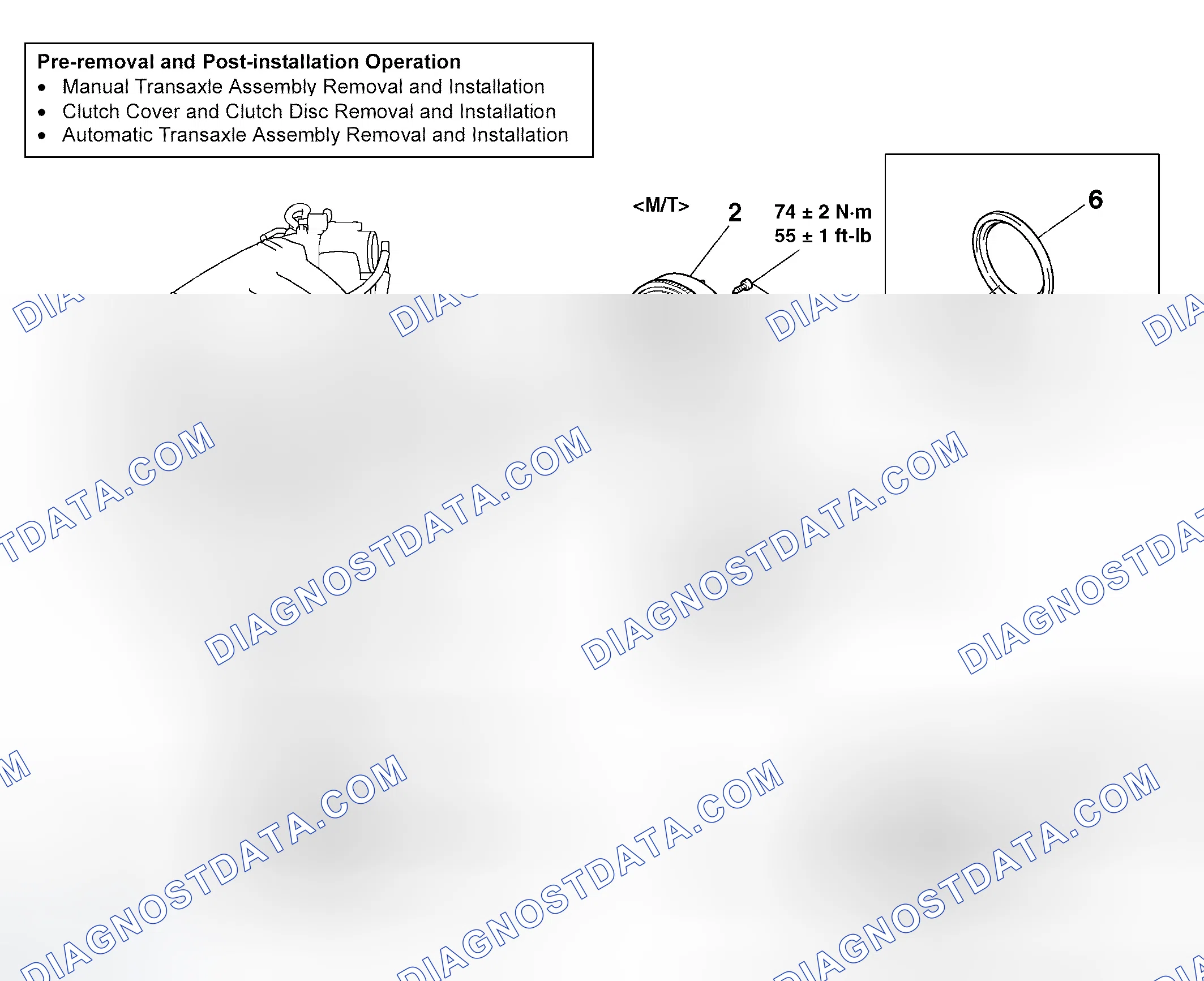 Scheme 215: REMOVAL AND INSTALLATION < REAR OIL SEAL >