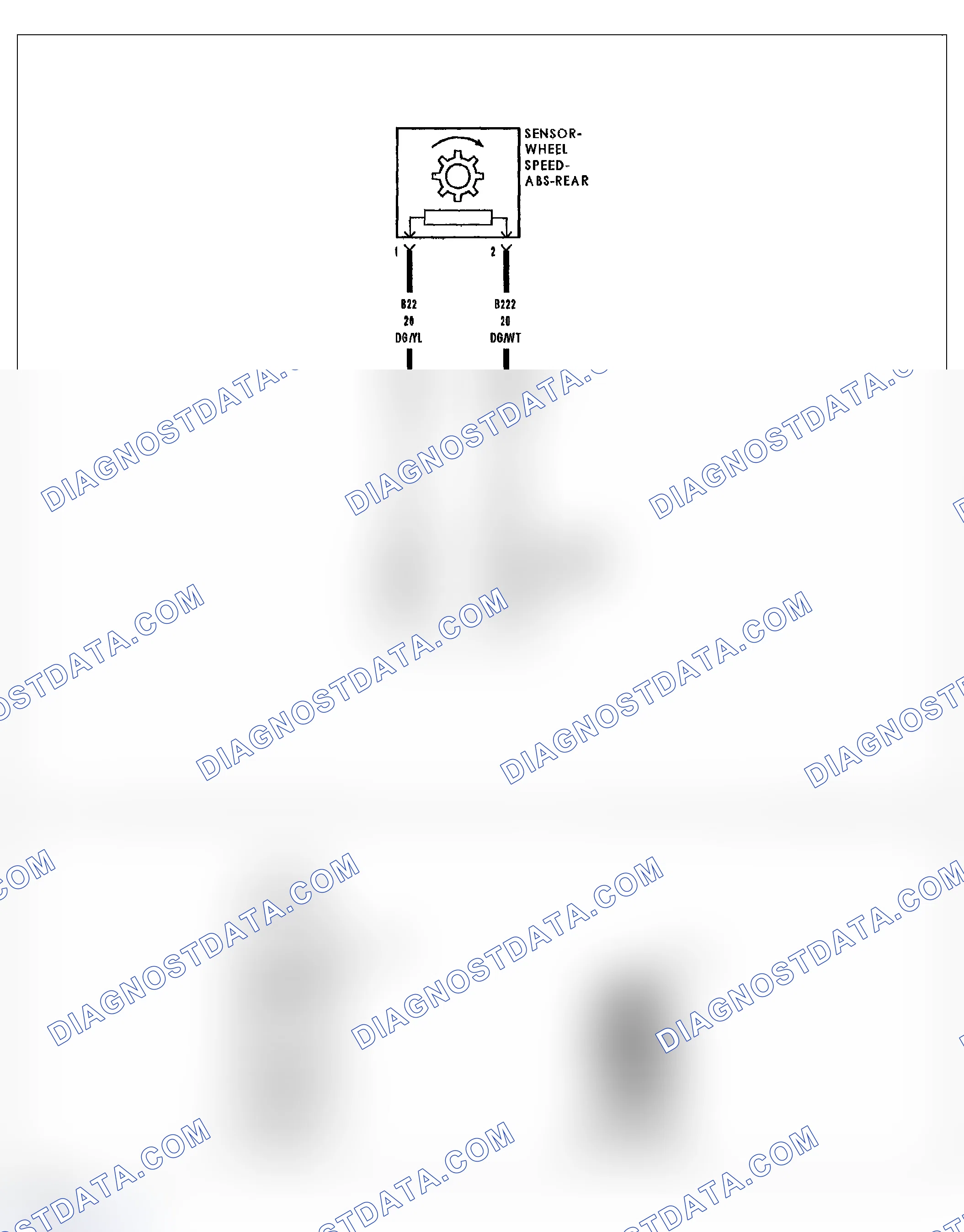 Scheme 201: P1070-REAR OUTLET VALVE CONTROL CIRCUIT LOW
