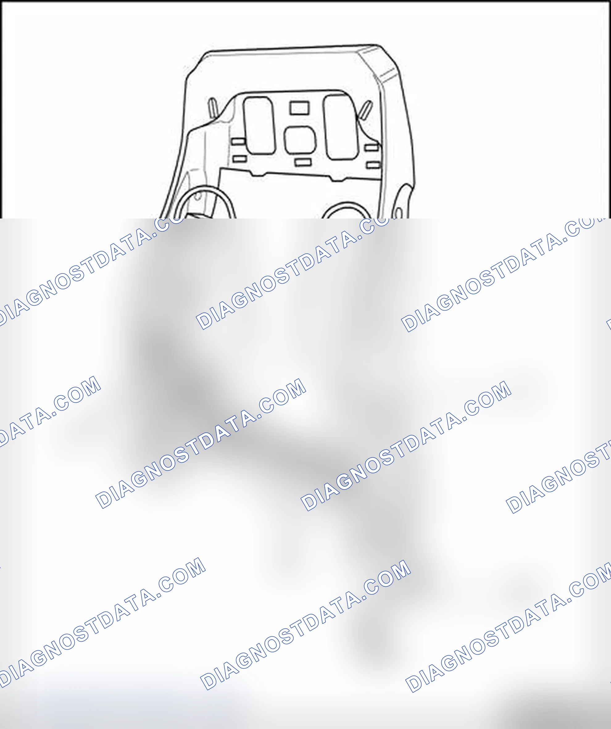 Scheme 245: Seat backrest wiring harness, assembly overview