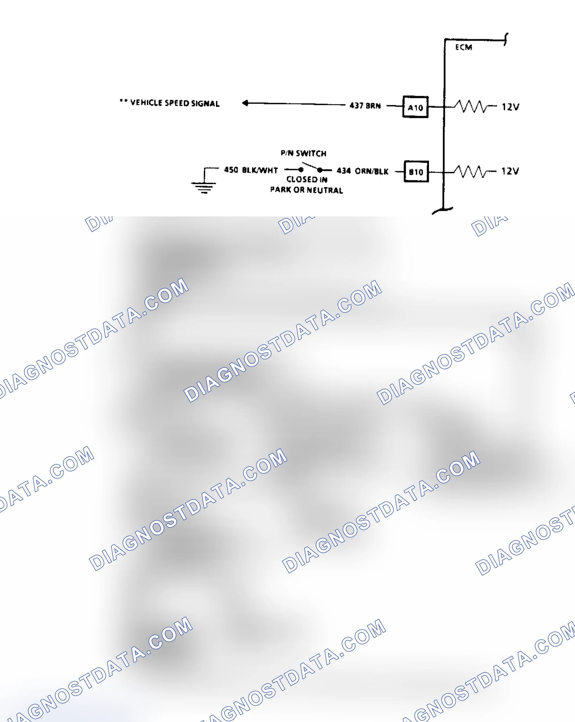 Scheme 60: Code 24, Vehicle Speed Sensor (VSS) Flow Chart & Schematic