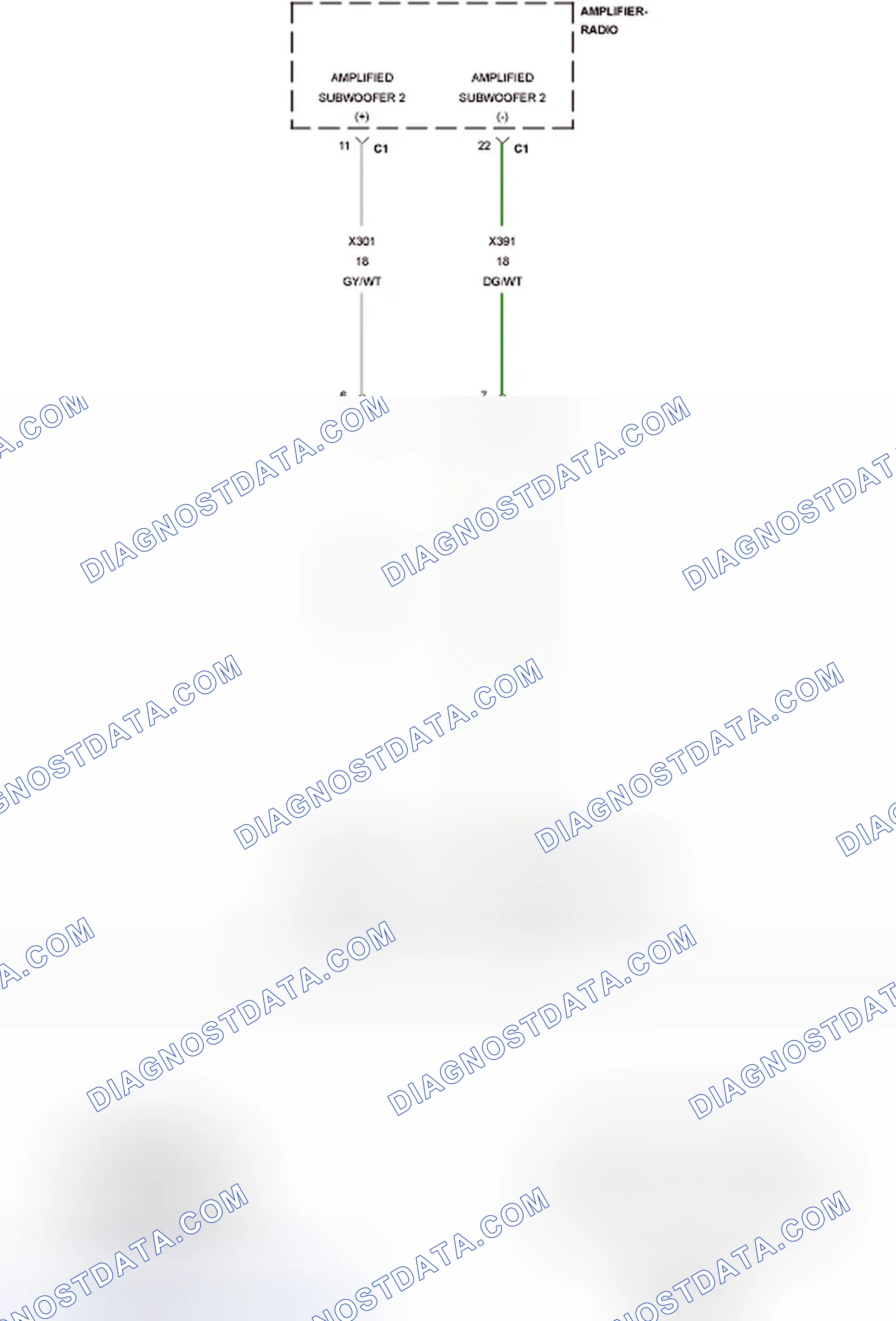 Scheme 61: B14BF-CHANNEL 10 AUDIO SPEAKER OUTPUT CIRCUIT LOW