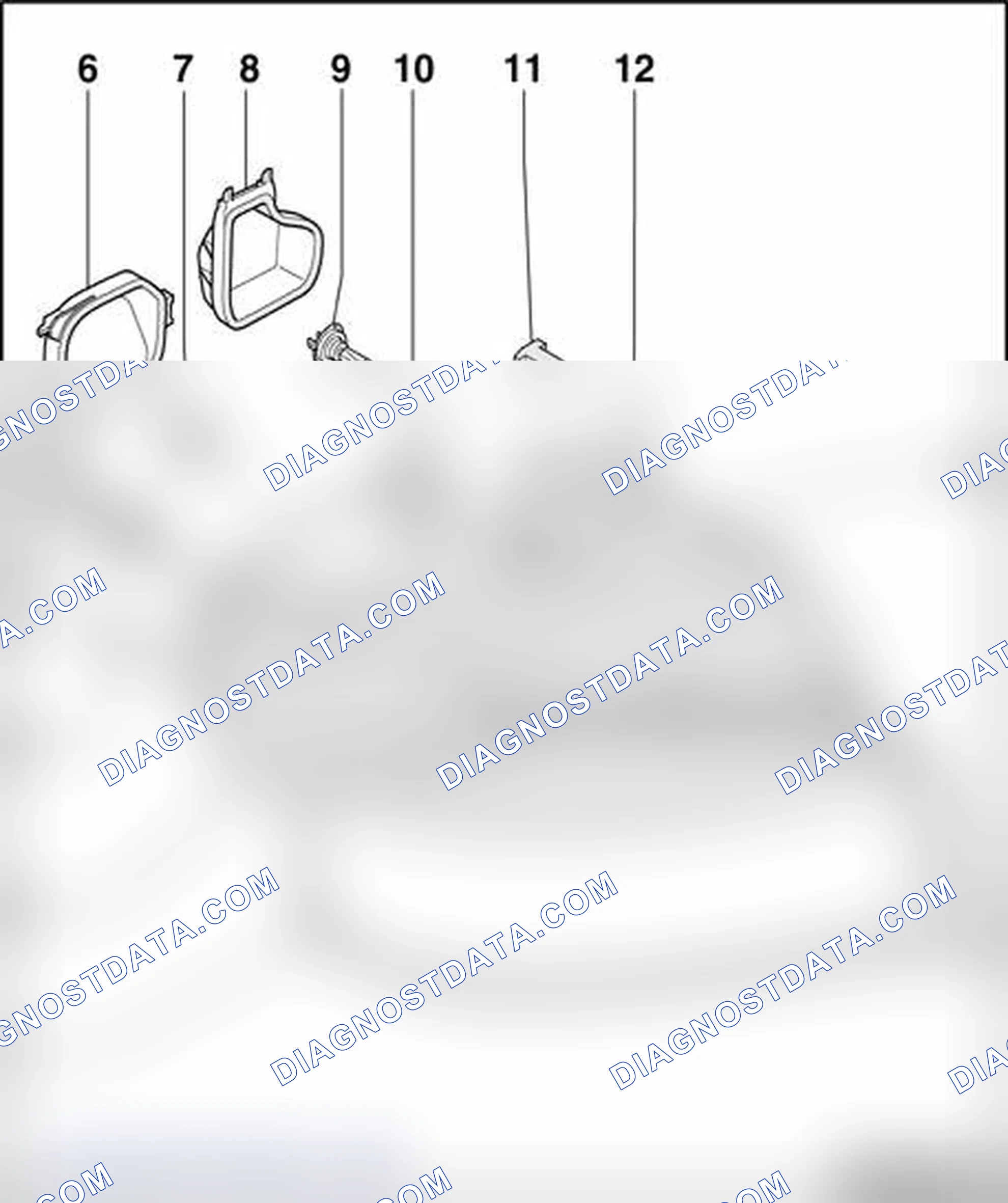 Scheme 188: Halogen headlamps, assembly