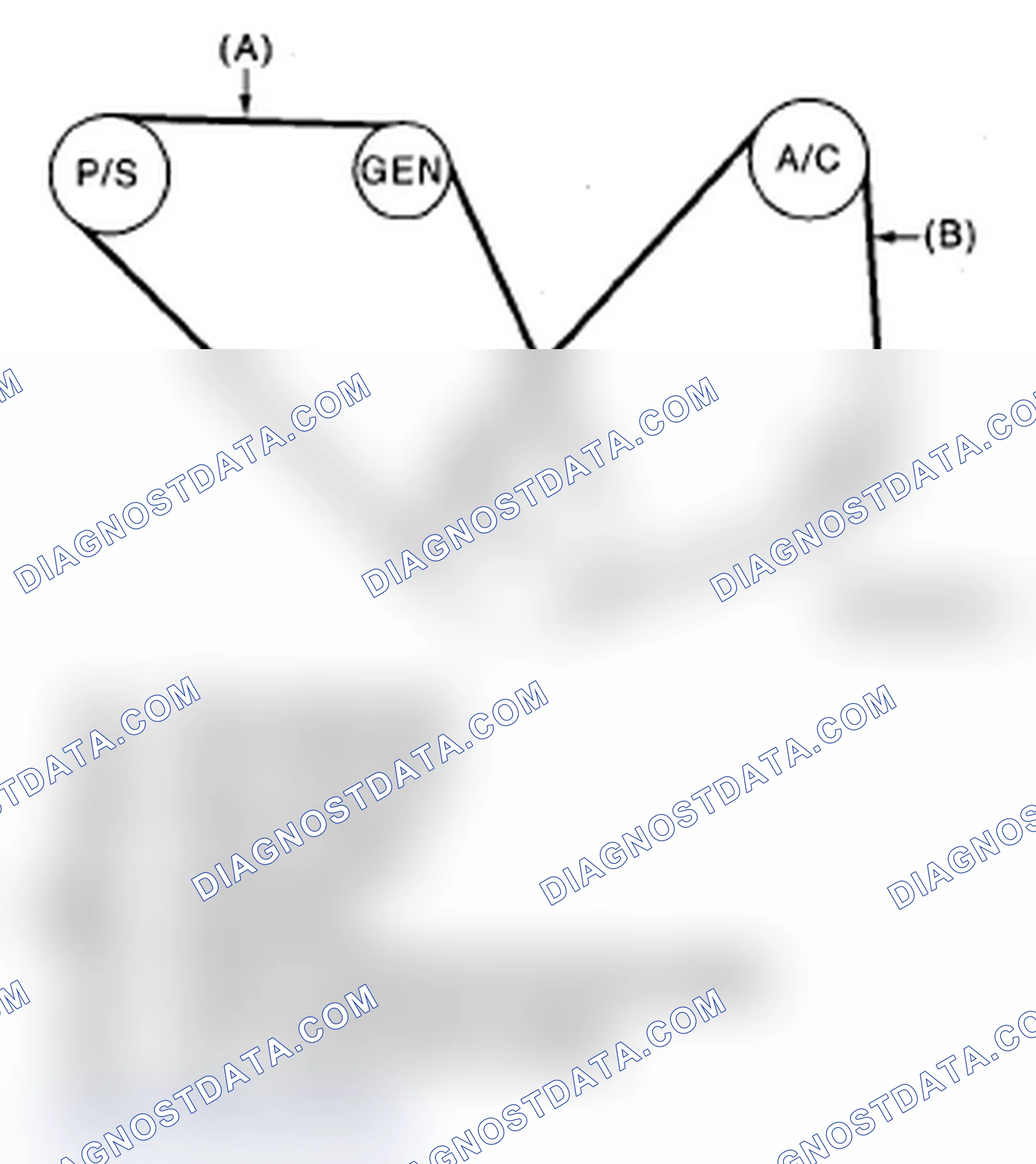 Fig. 60: Checking Belt Tension (With Belt Tension Gauge)