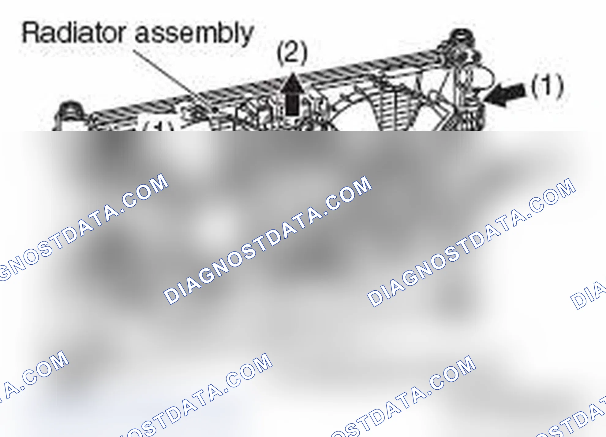 Scheme 59: << B >> FAN, FAN MOTOR AND COOLING FAN SHROUD ASSEMBLY REMOVAL