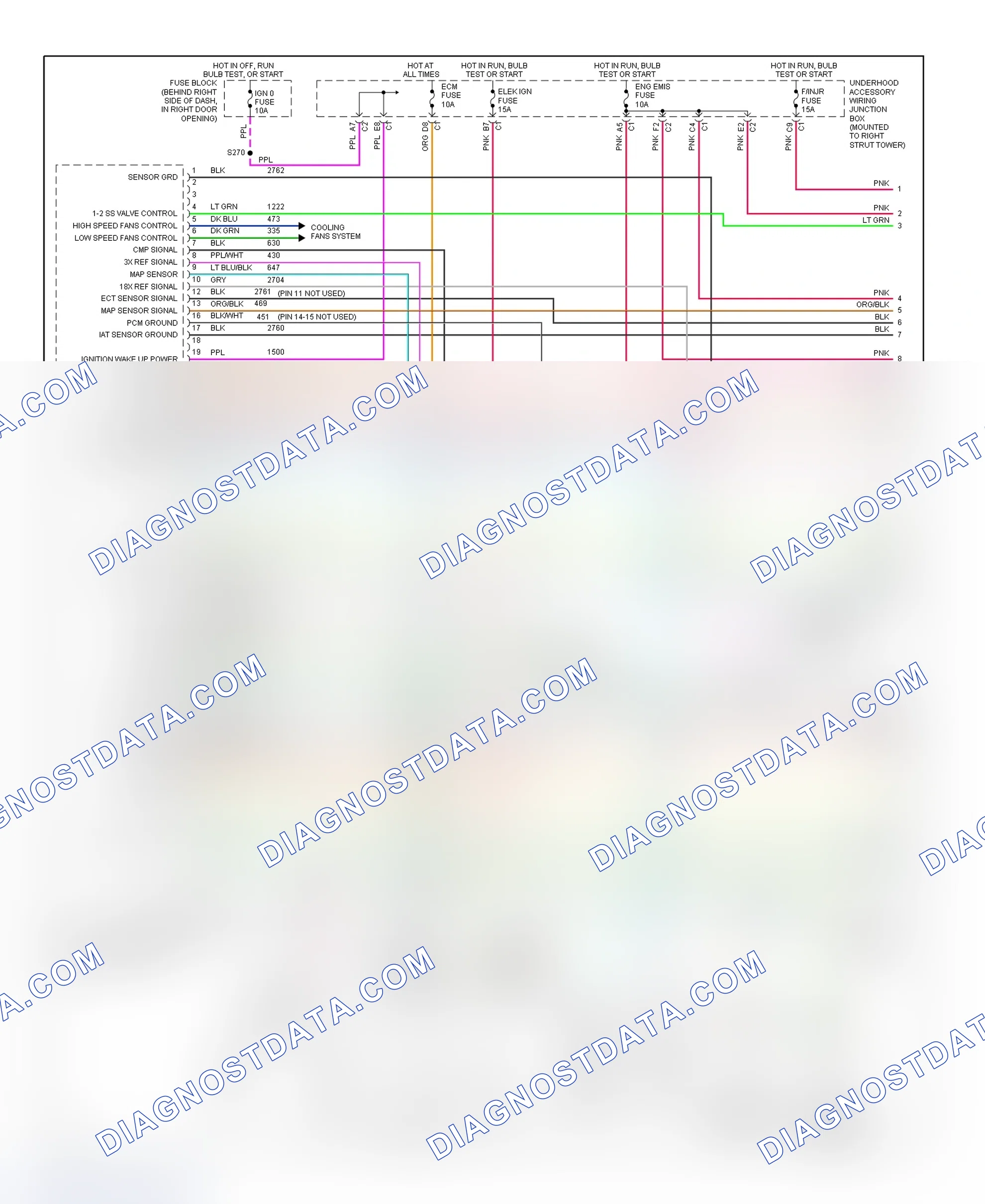 Scheme 156: PCM Wiring Diagram (Regal - 3.8L VIN K - 1 Of 4)