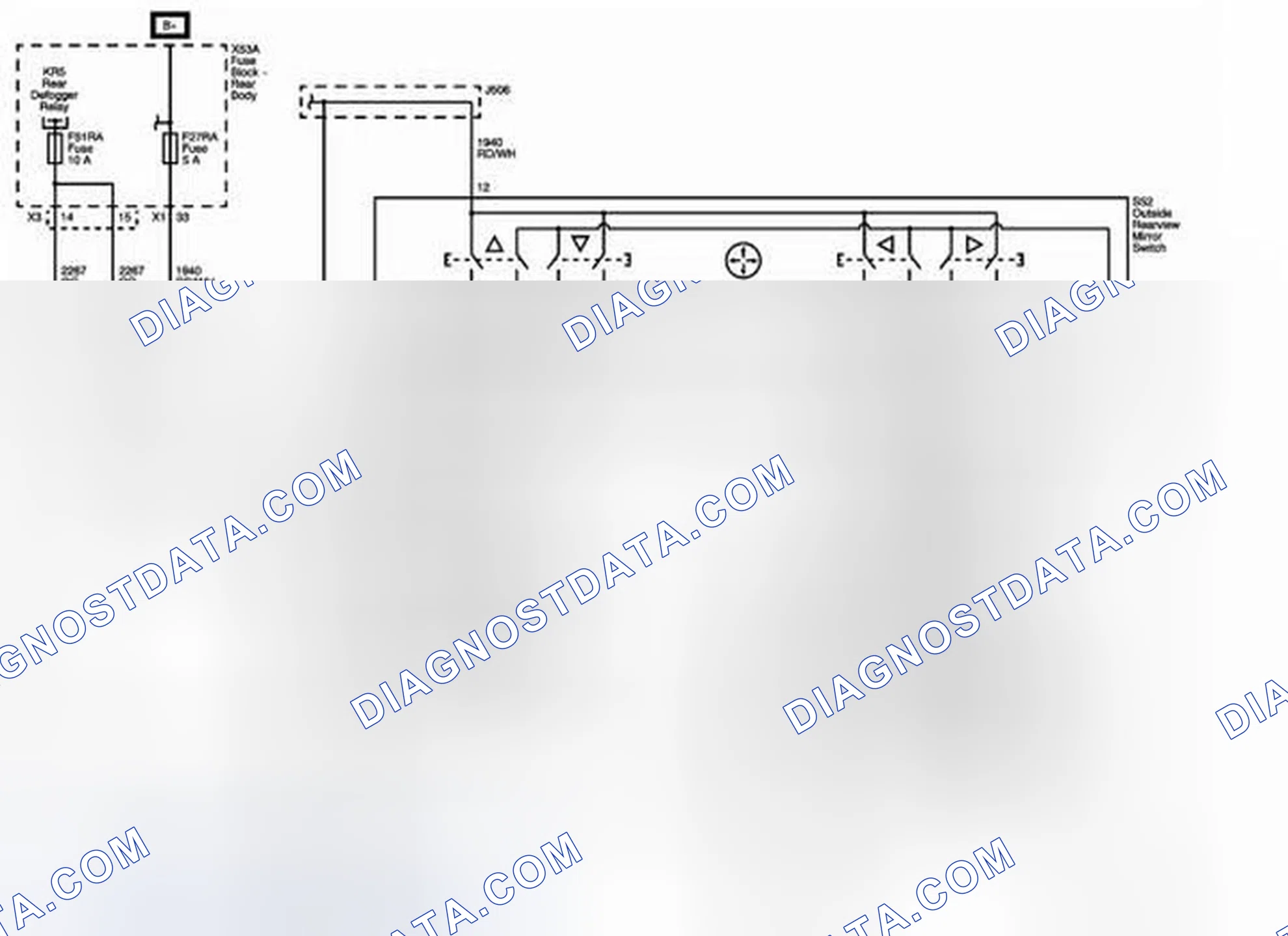 Scheme 60: Outside Mirrors (DR4 or DR5 without AAB)