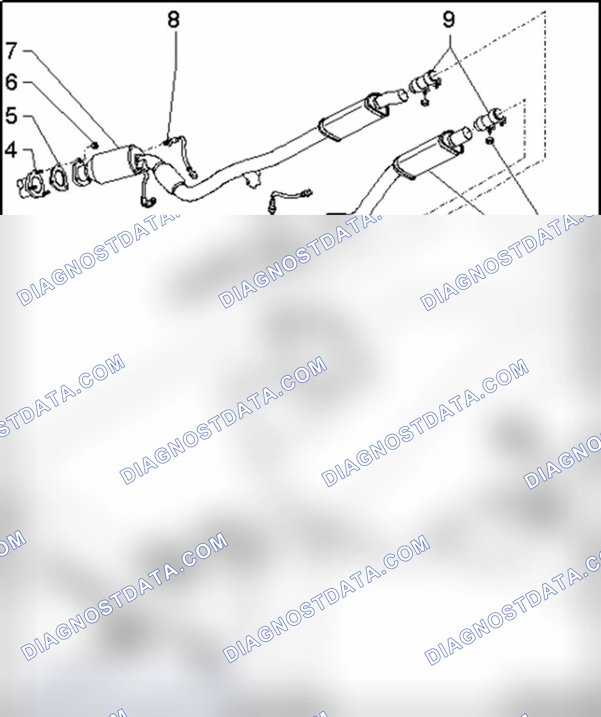 Scheme 311: Exhaust System, FWD, Component Overview