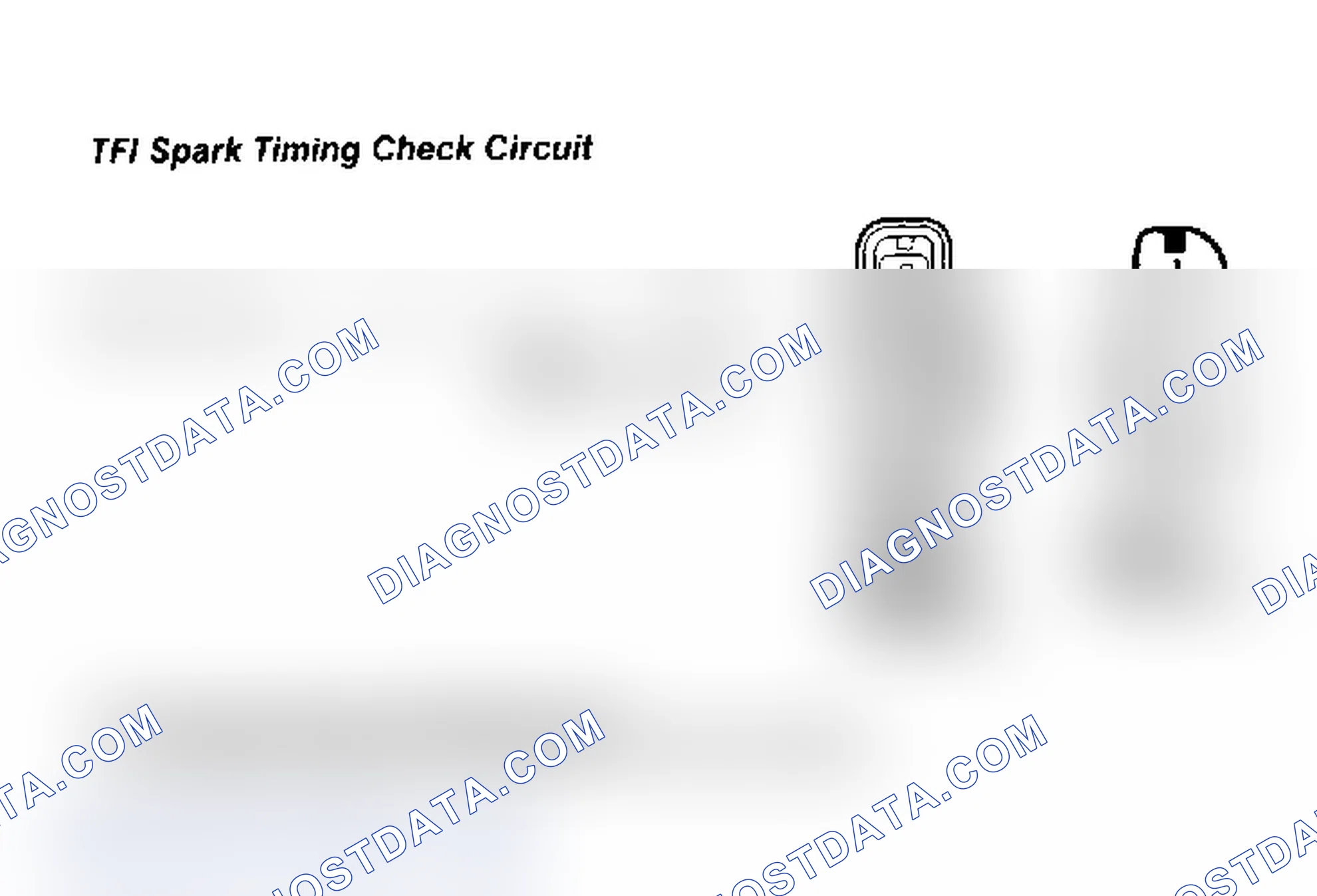 Scheme 67: TFI Spark Timing Check Circuit