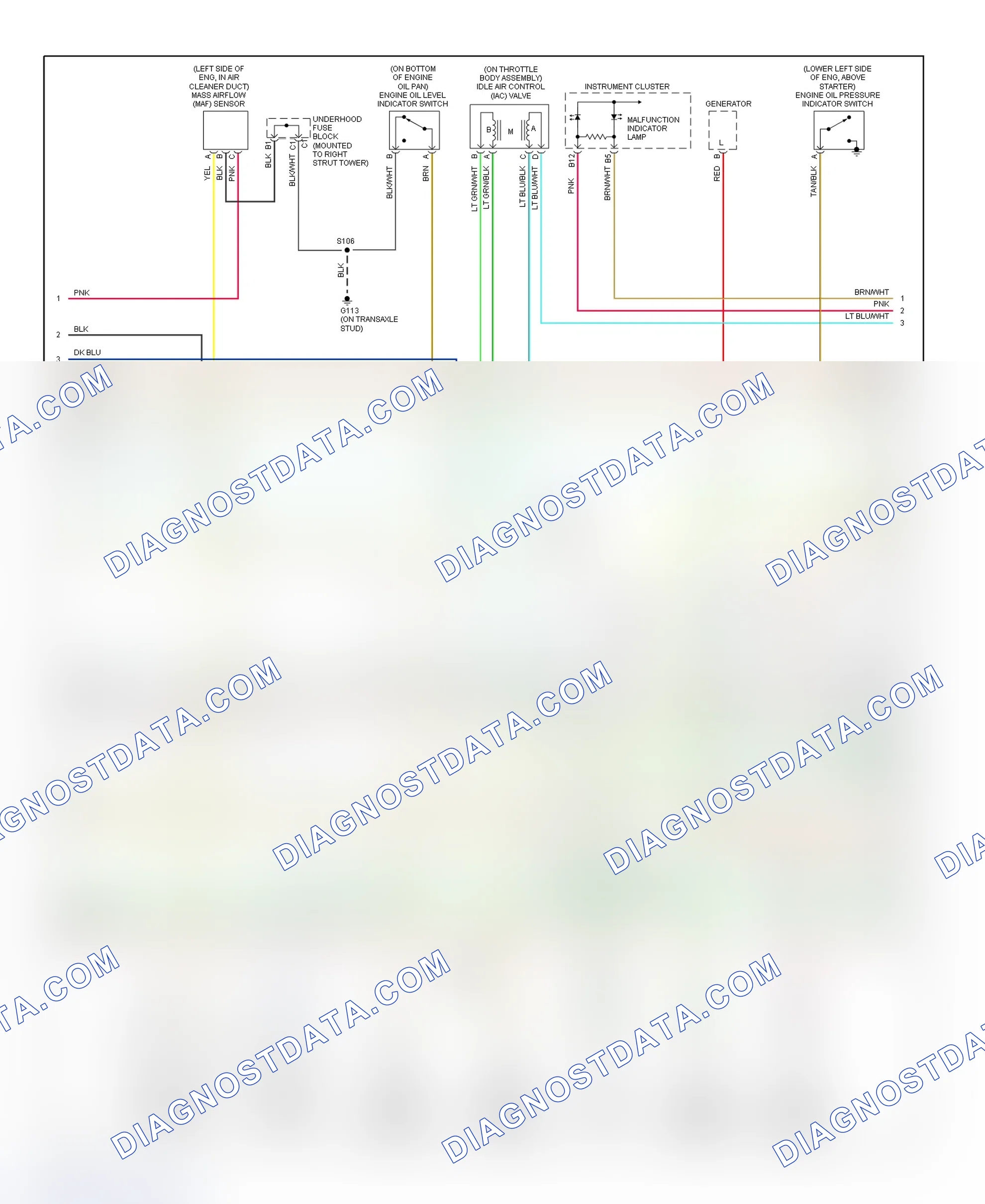 Scheme 117: PCM Wiring Diagram (Century - 3.1L - 3 Of 4)
