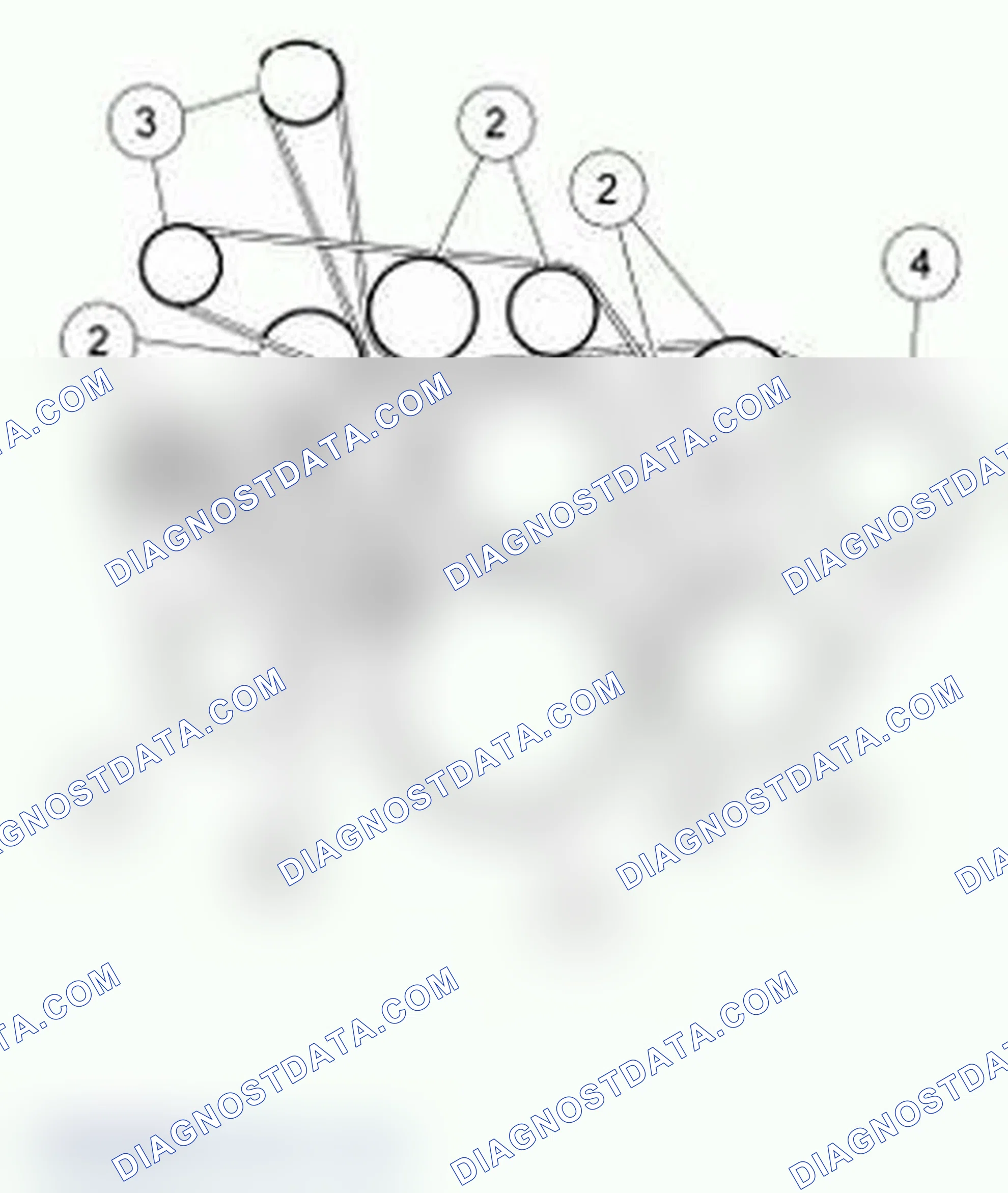 Scheme 4: Accessory Drive Belt Routing - 6.0L Diesel With Dual Generator