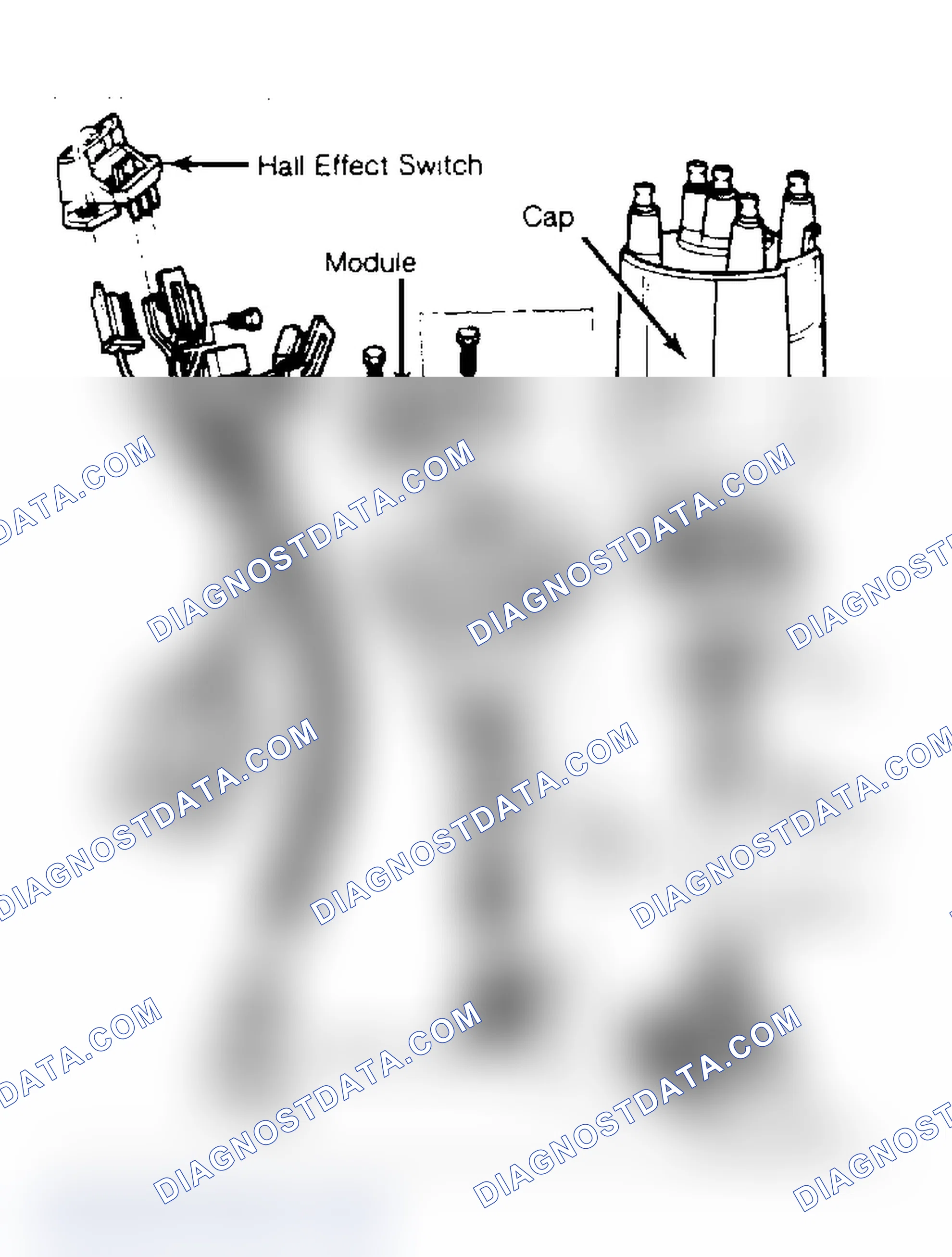 Scheme 11: HEI-EST Distributor With Sealed Connector Ignition coil is external (not shown).