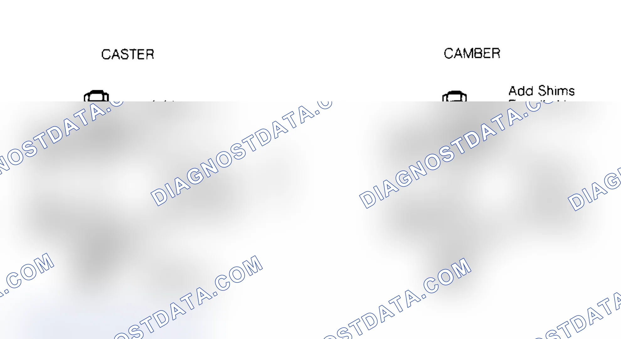 Scheme 9: CAMBER ADJUSTMENT: B, D & Y BODIES