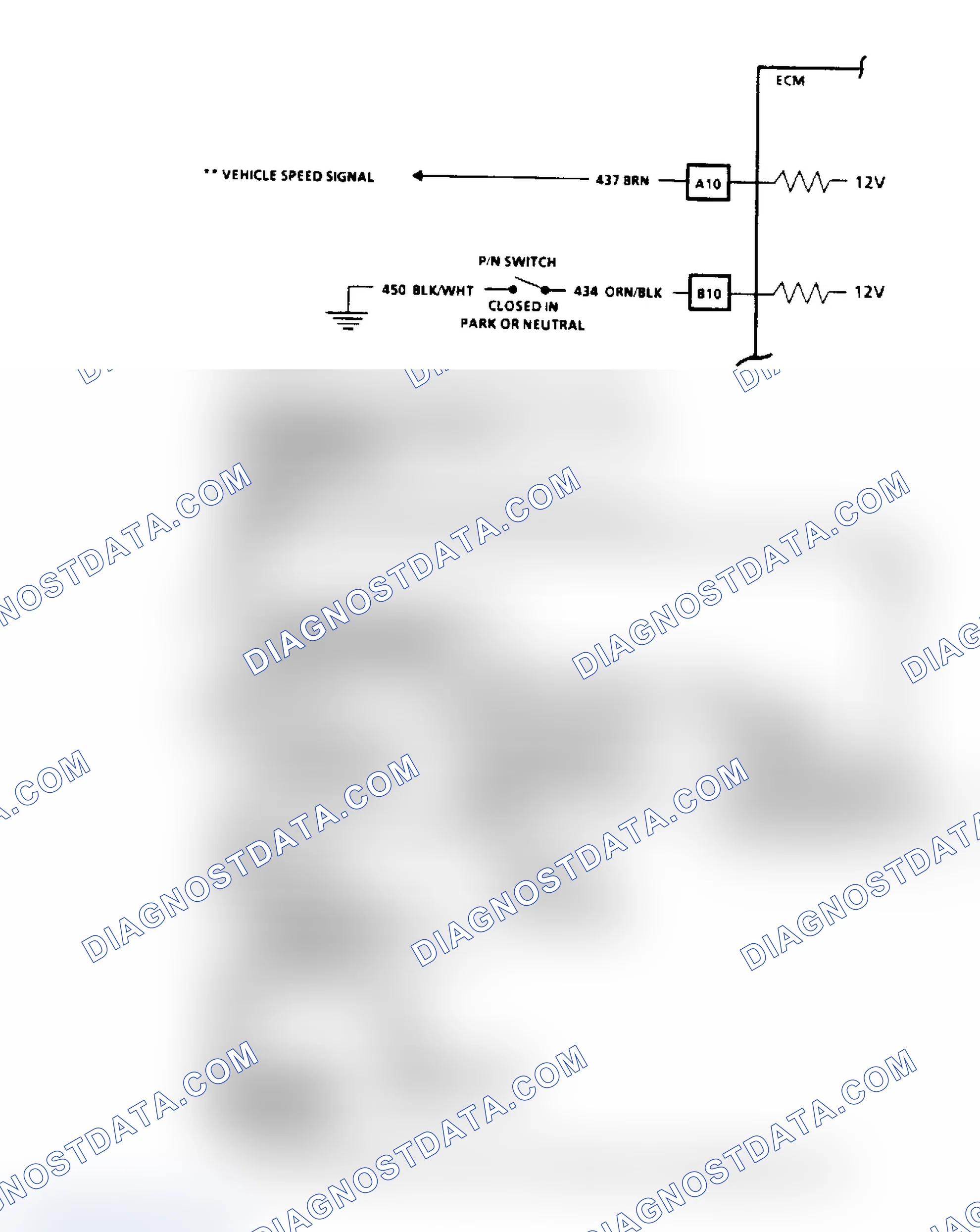Scheme 95: Code 24, Vehicle Speed Sensor (VSS) Flow Chart & Schematic