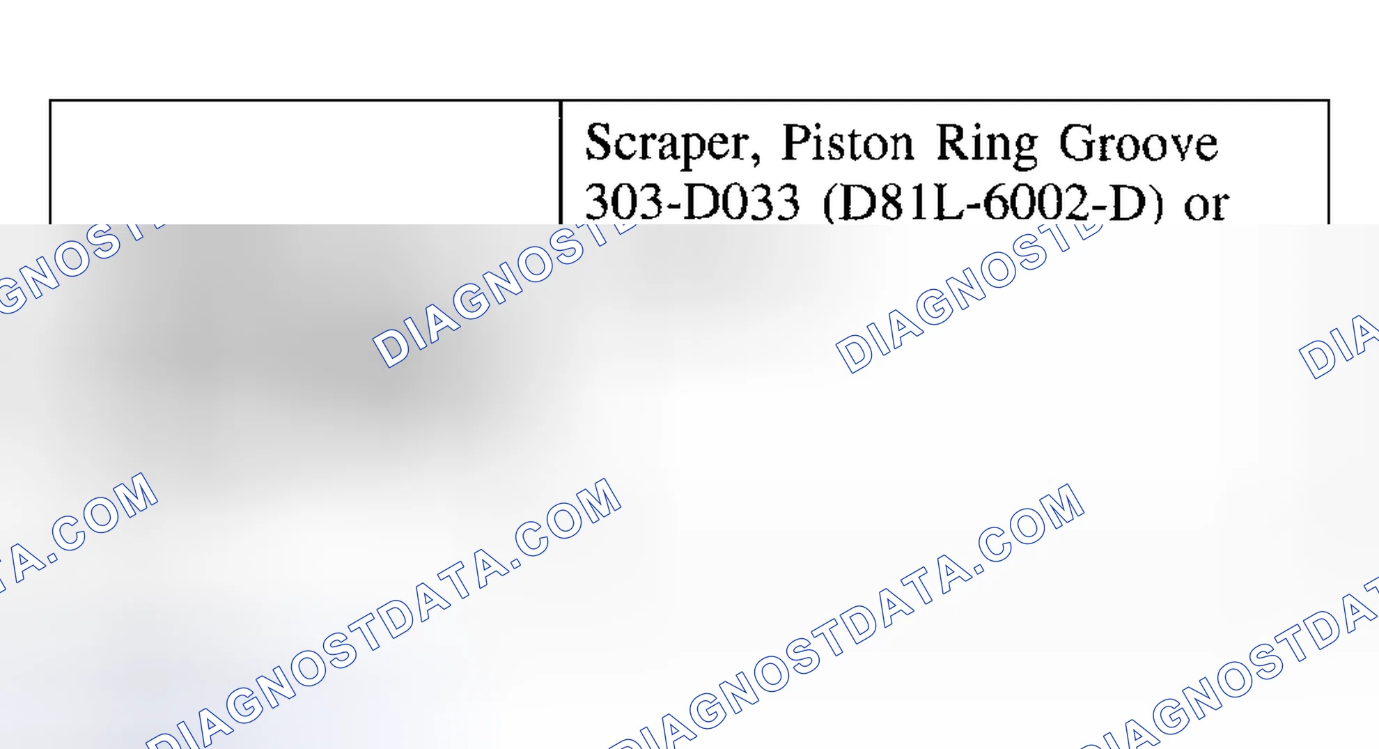 Scheme 37: Piston Inspection