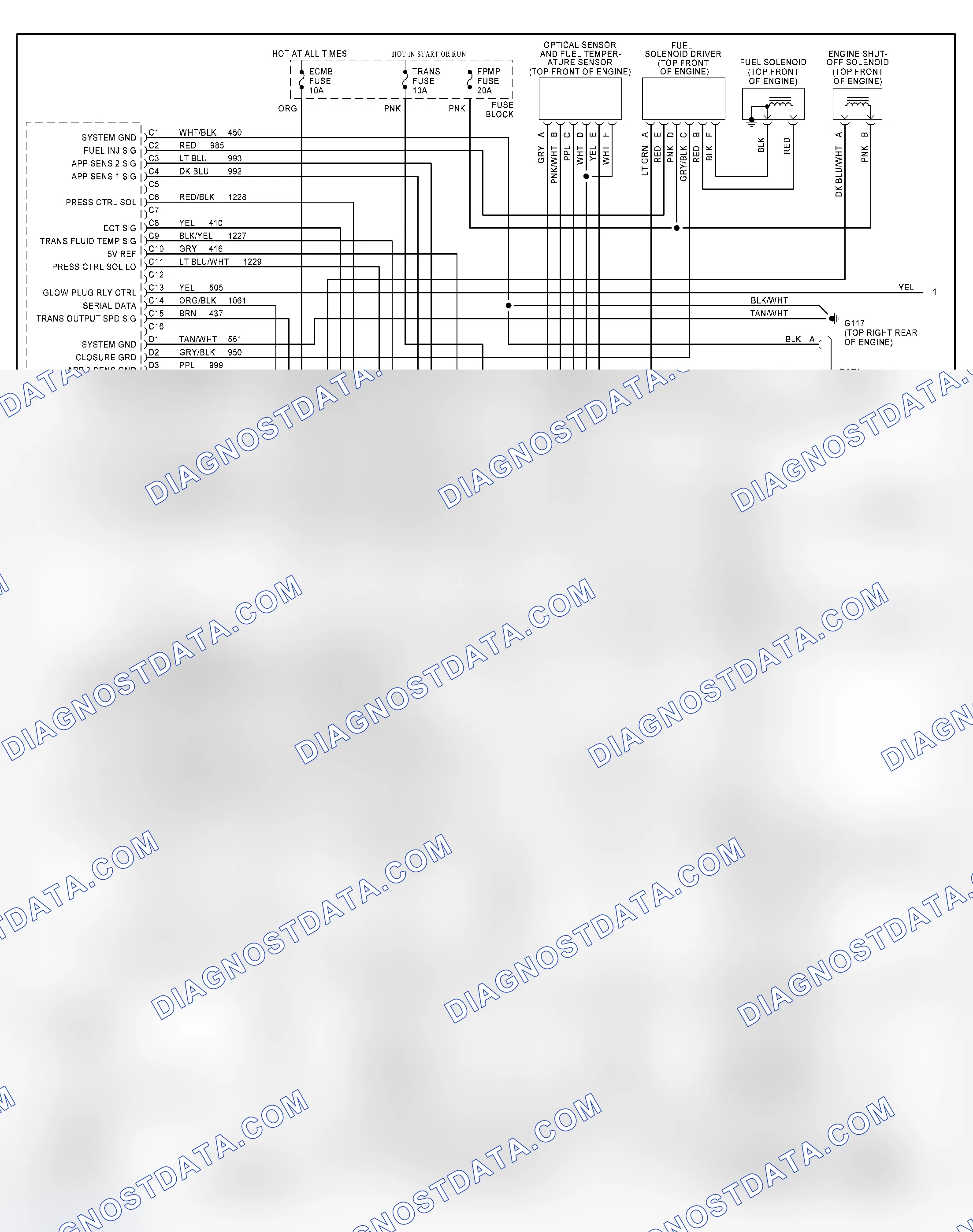 Scheme 270: Wiring Diagram (Van - VIN P With 4L60-E - 1 Of 2)