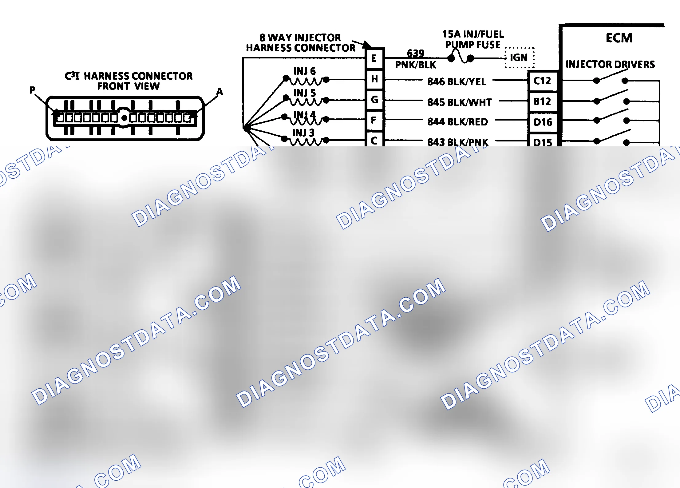 Scheme 61: Ignition System Schematic (3.8L, W/ Type I Ignition System)