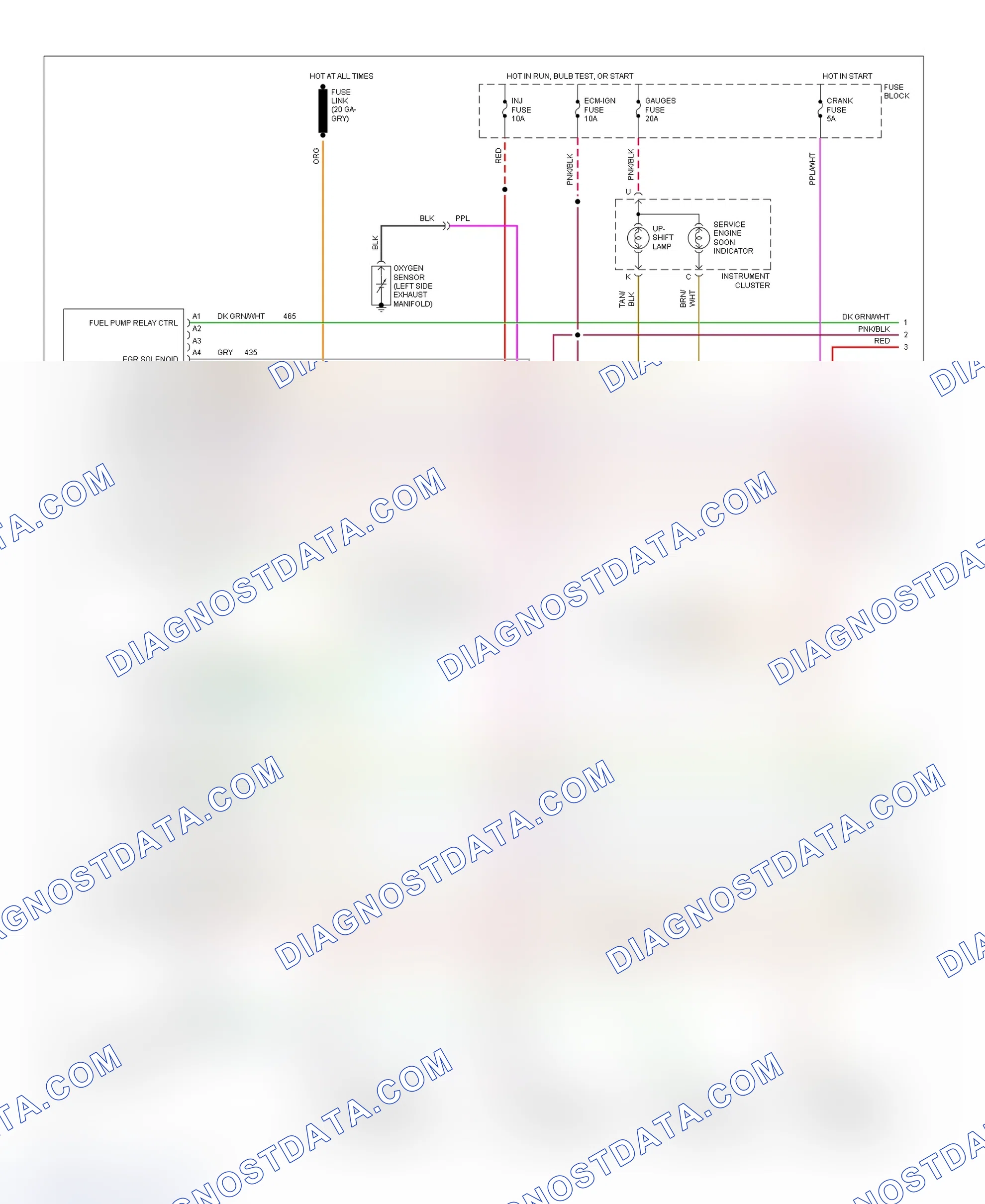 Scheme 124: Wiring Diagram (Blazer, Pickup, Sierra, Suburban & Yukon - 5.0L & 5.7L With M/T - 1 Of 2)