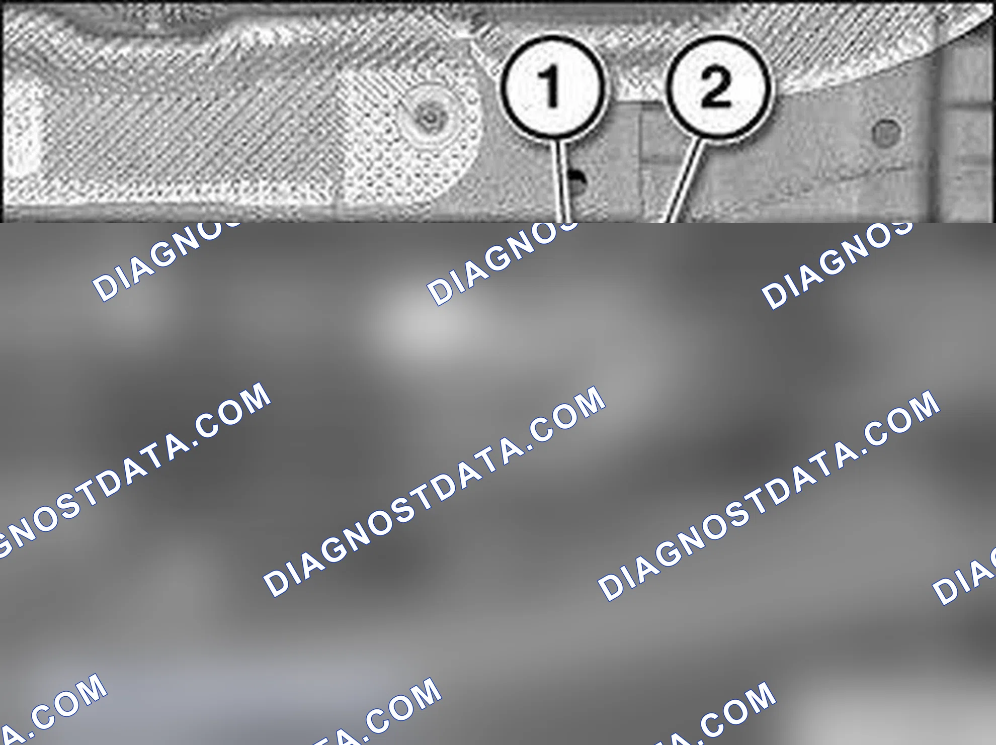 Scheme 62: Release Banjo Bolts Of Pressure Lines (1, 2) To Front Axle Oscillating Motor