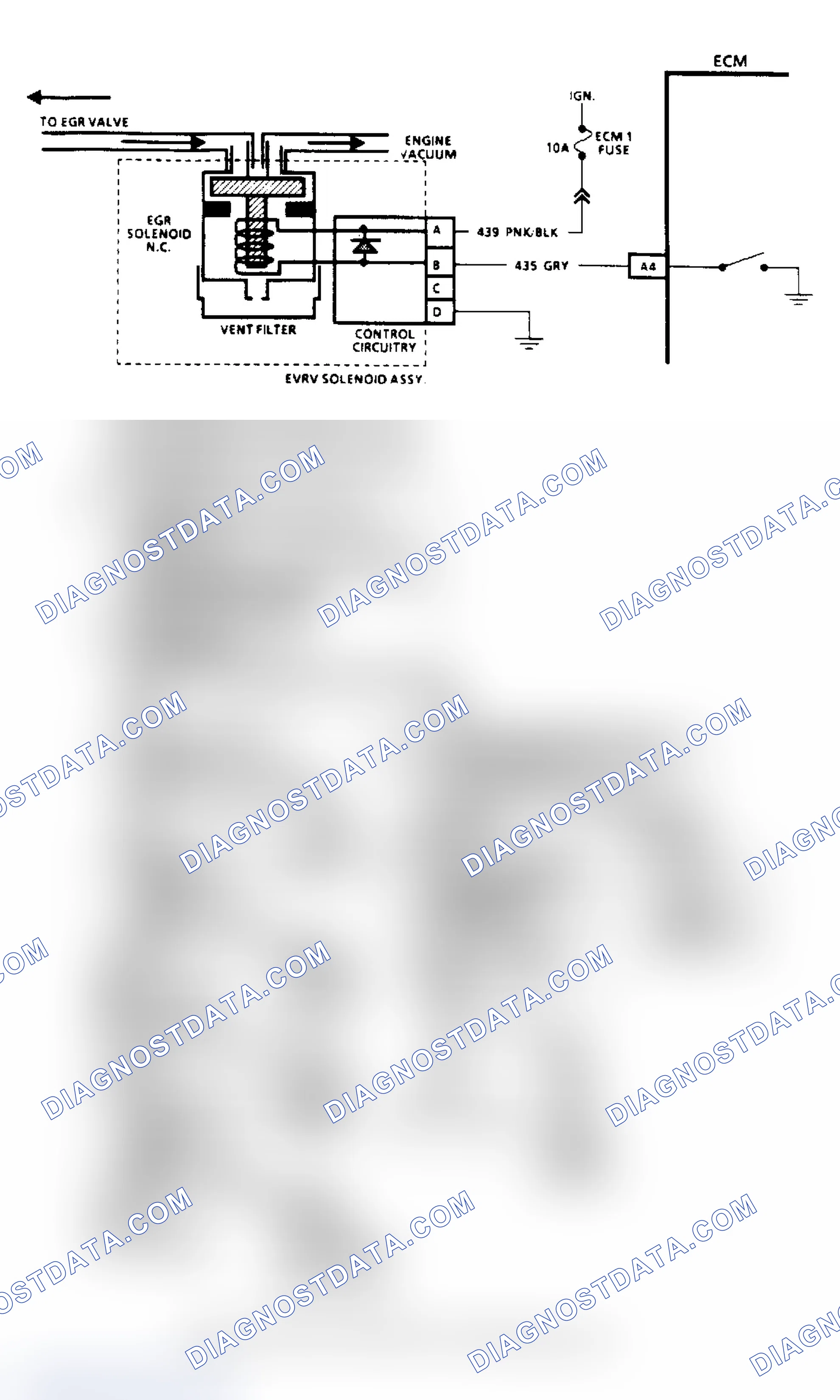 Scheme 61: Code 32, EGR System Failure (2.5L, 4.3L (Except "S/T"), 5.0L & 5.7L Under 8500 GVW) Flow Chart & Schematic