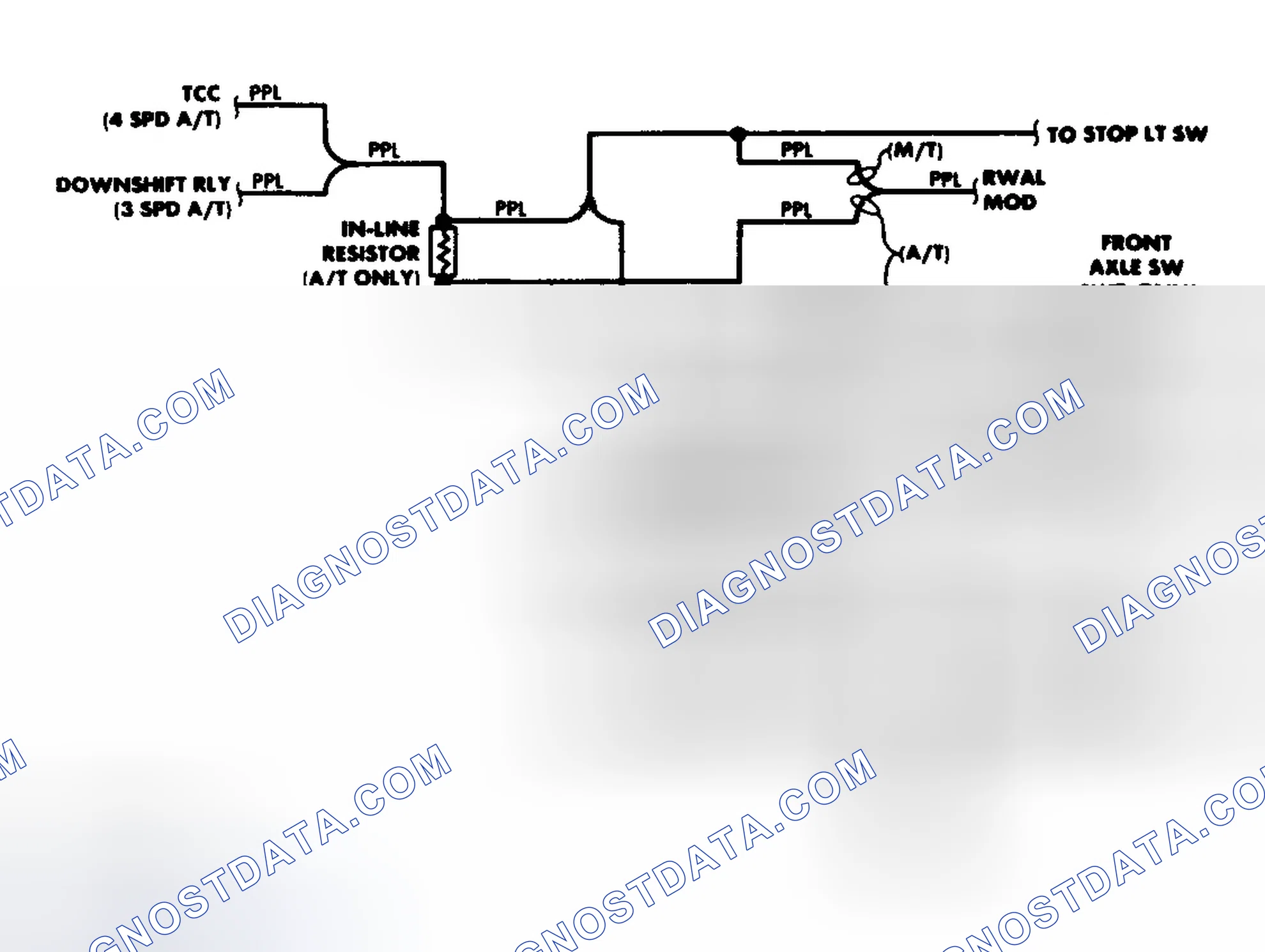 Scheme 2: Transfer Case Circuit (1988)