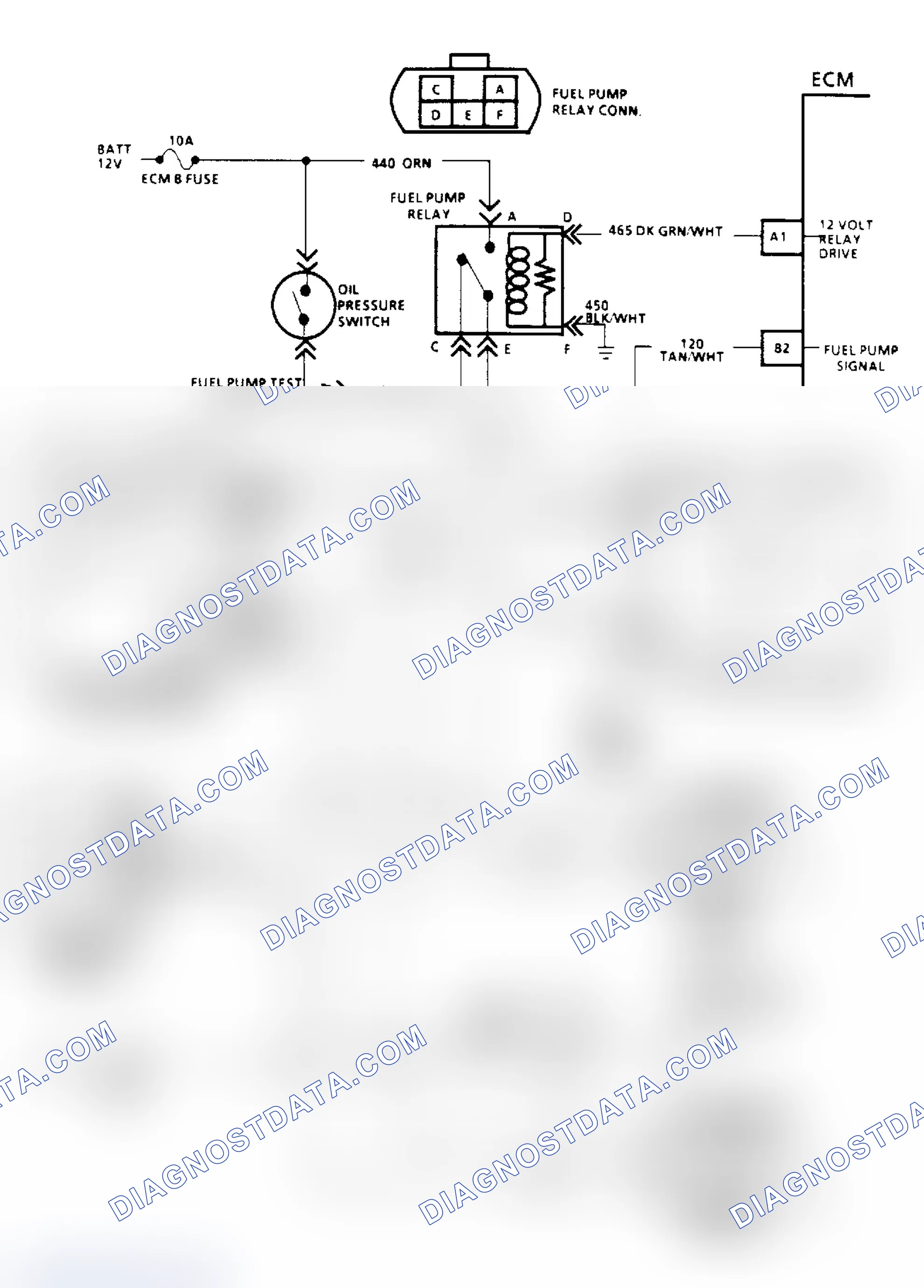 Scheme 39: Chart A5A, Fuel Pump Relay Schematic ("R/V" W/Dual Tanks)