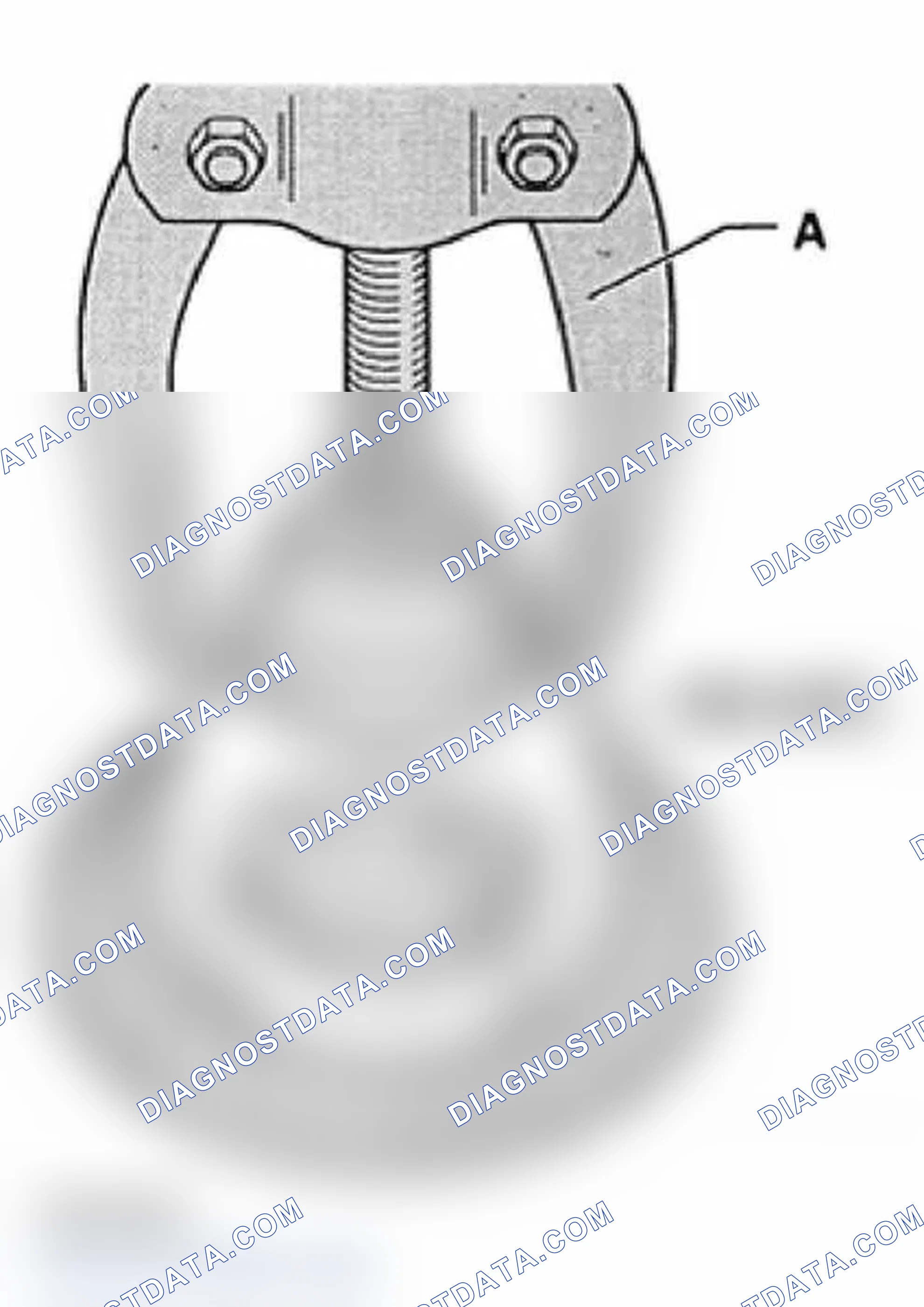 Scheme 147: Pulling off right taper roller bearing inner race