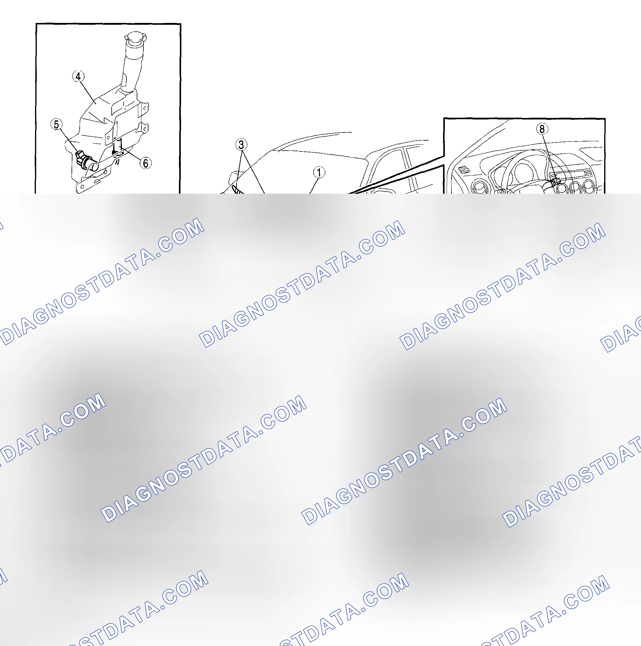 Scheme 1: WIPER AND WASHER SYSTEM LOCATION INDEX