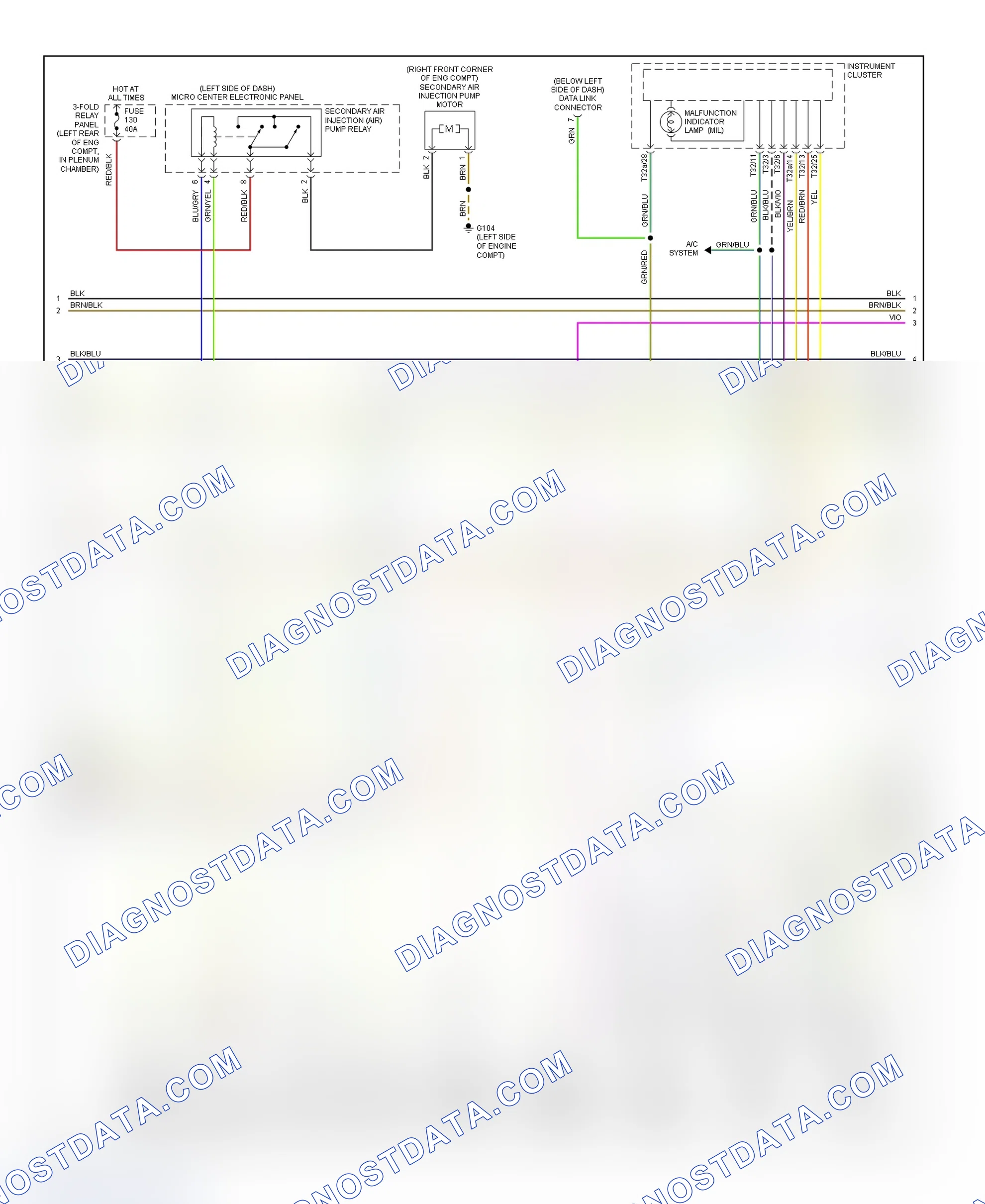 Scheme 11: Wiring Diagram (A6 2.8L - 2 Of 3)