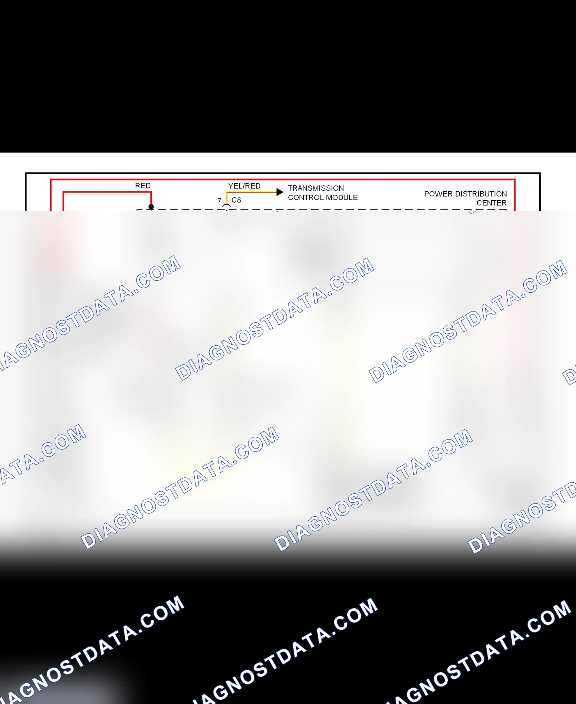 Fig. 5: Starting System Wiring Diagram (Caravan, Town & Country, & Voyager)