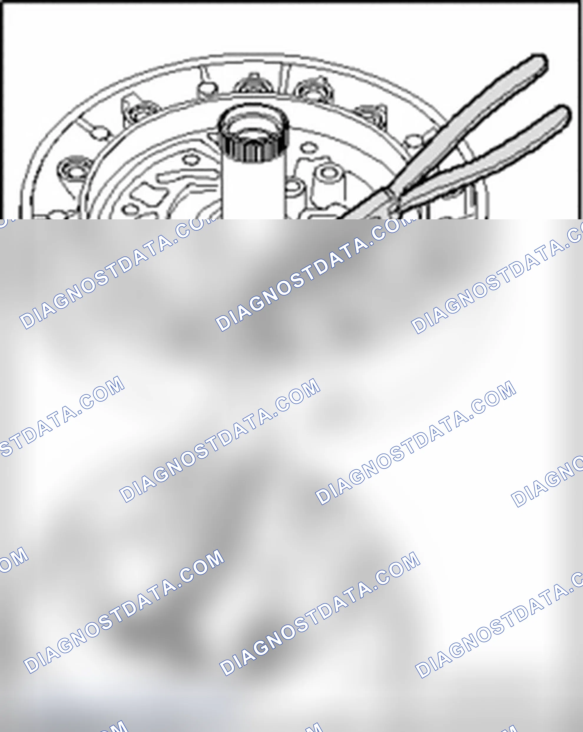 Scheme 1231: Checking volume controlling valve in ATF pump