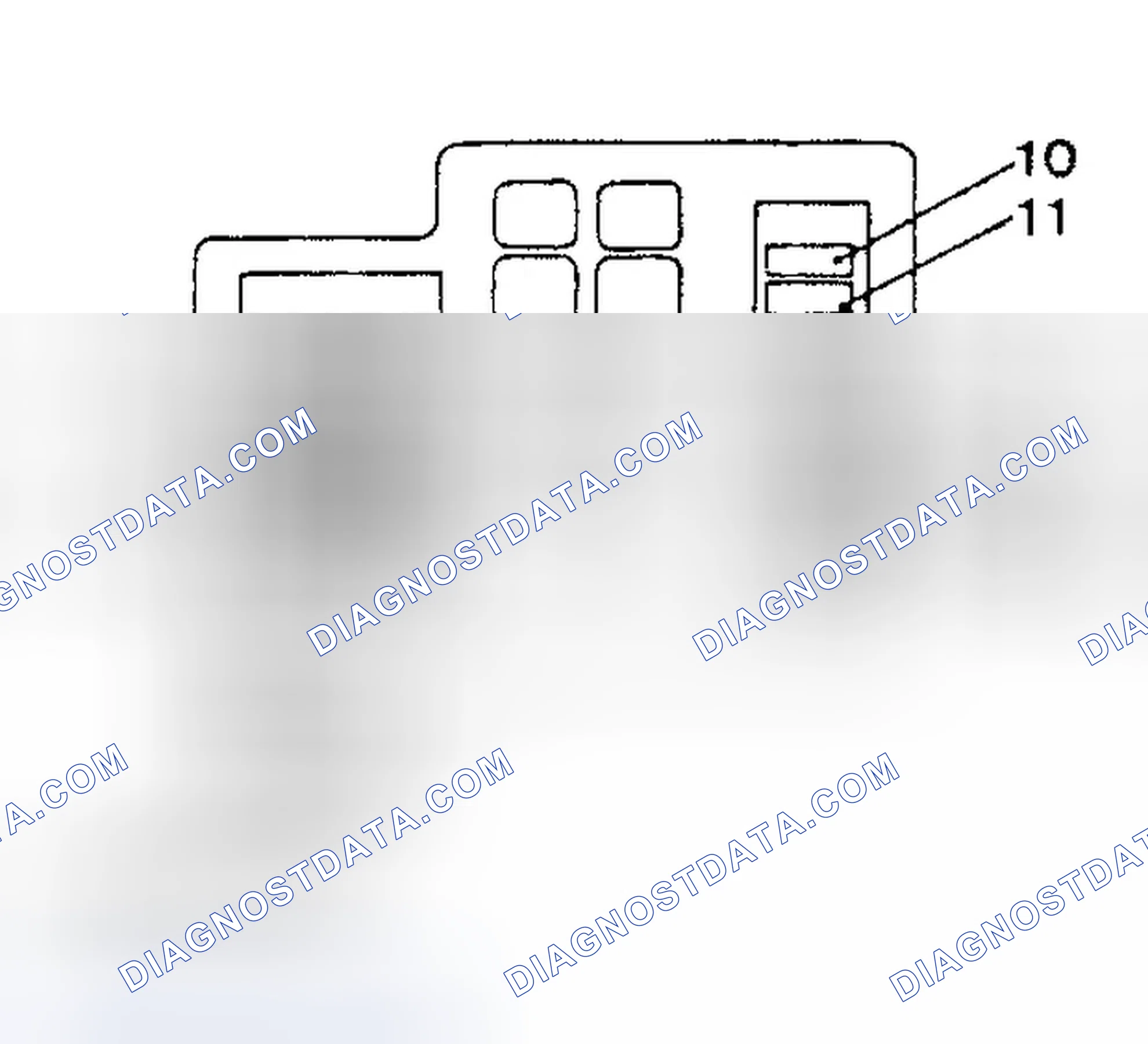 Scheme 5: ENGINE COMPARTMENT FUSE PANEL IDENTIFICATION - 2.5L (1996)