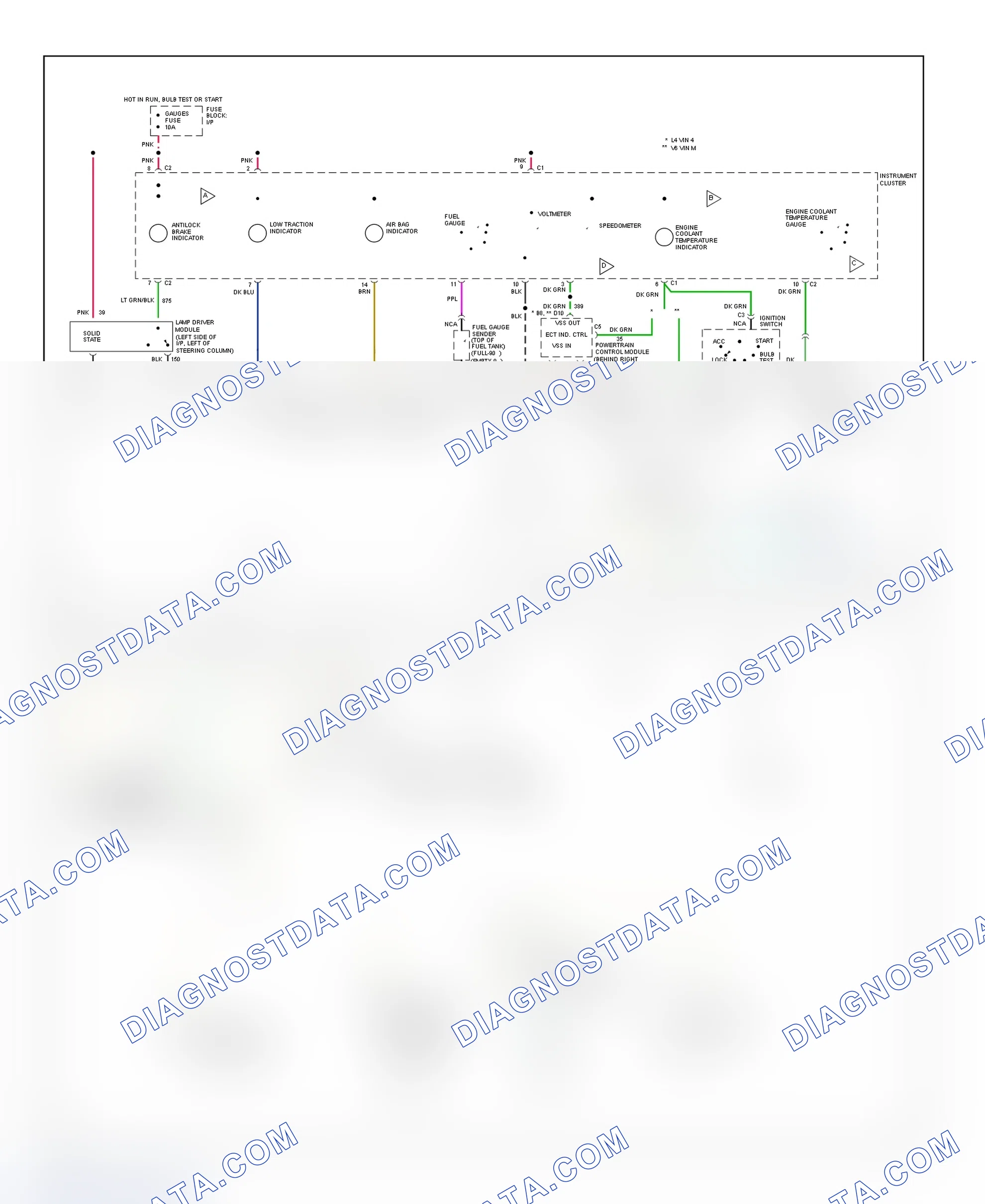 Scheme 2: Instrument Panel Wiring Diagram