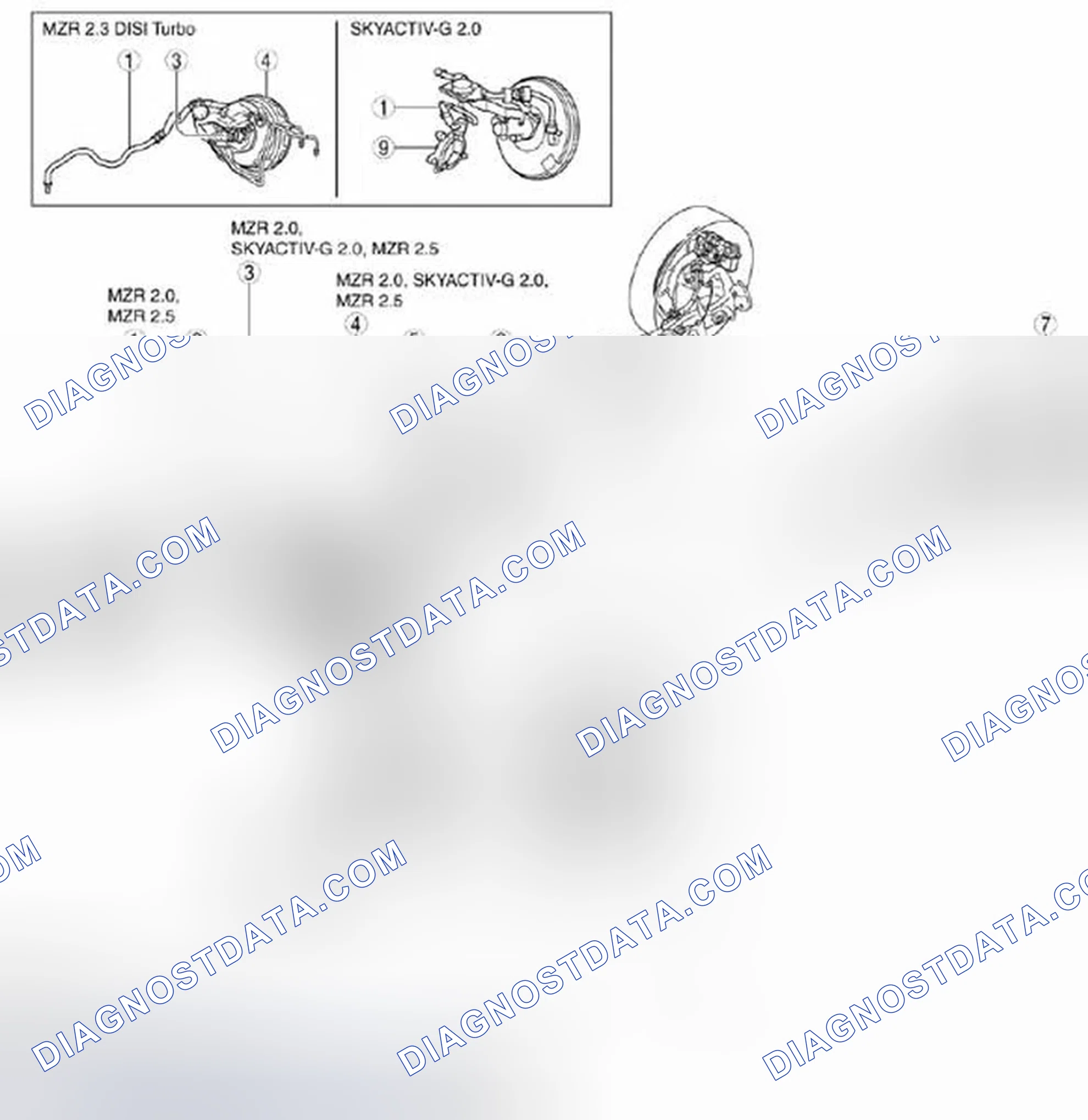 Fig. 1: Locating Conventional Brake System Components (1 Of 2)