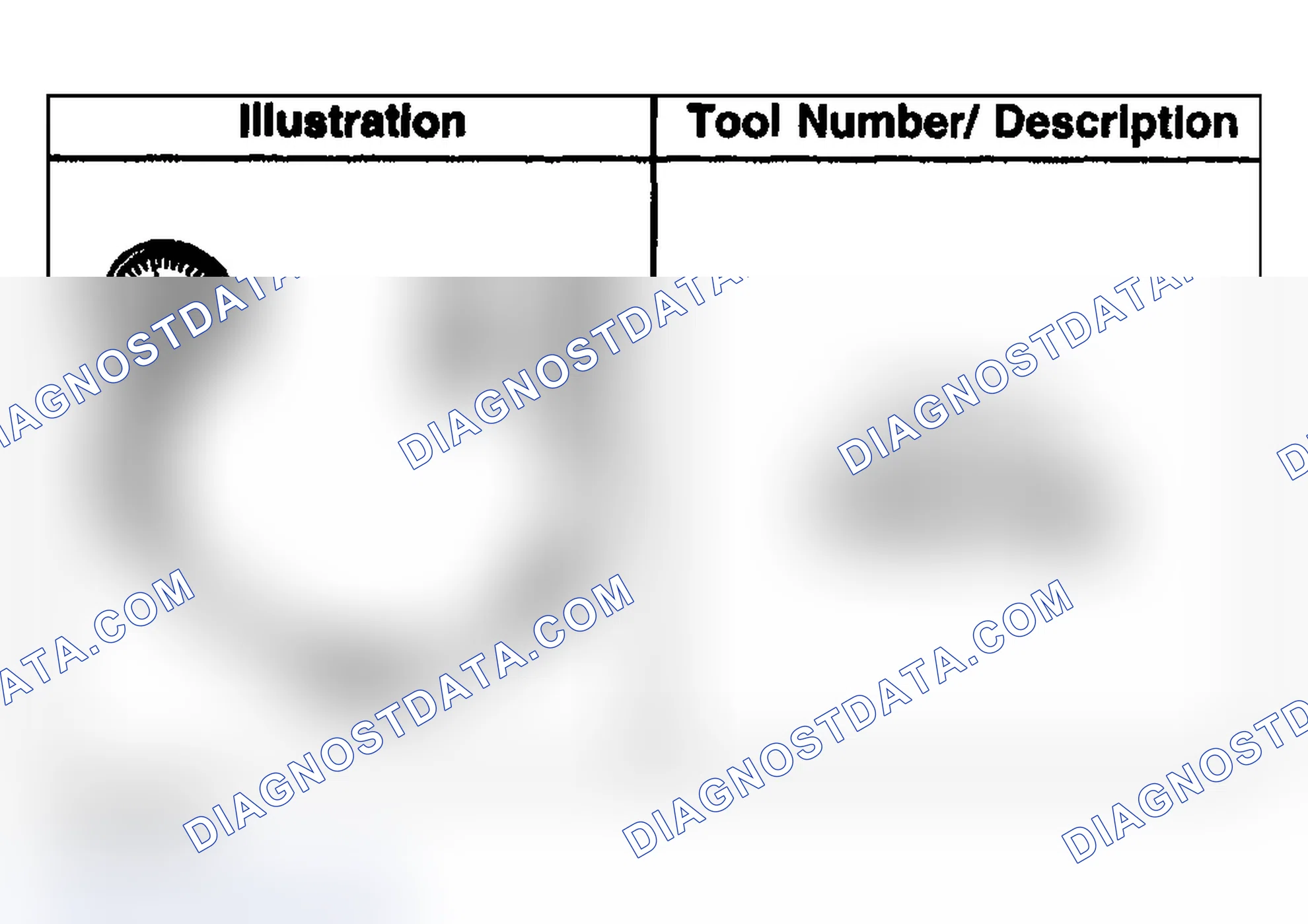 Scheme 47: Special Tools and Equipment