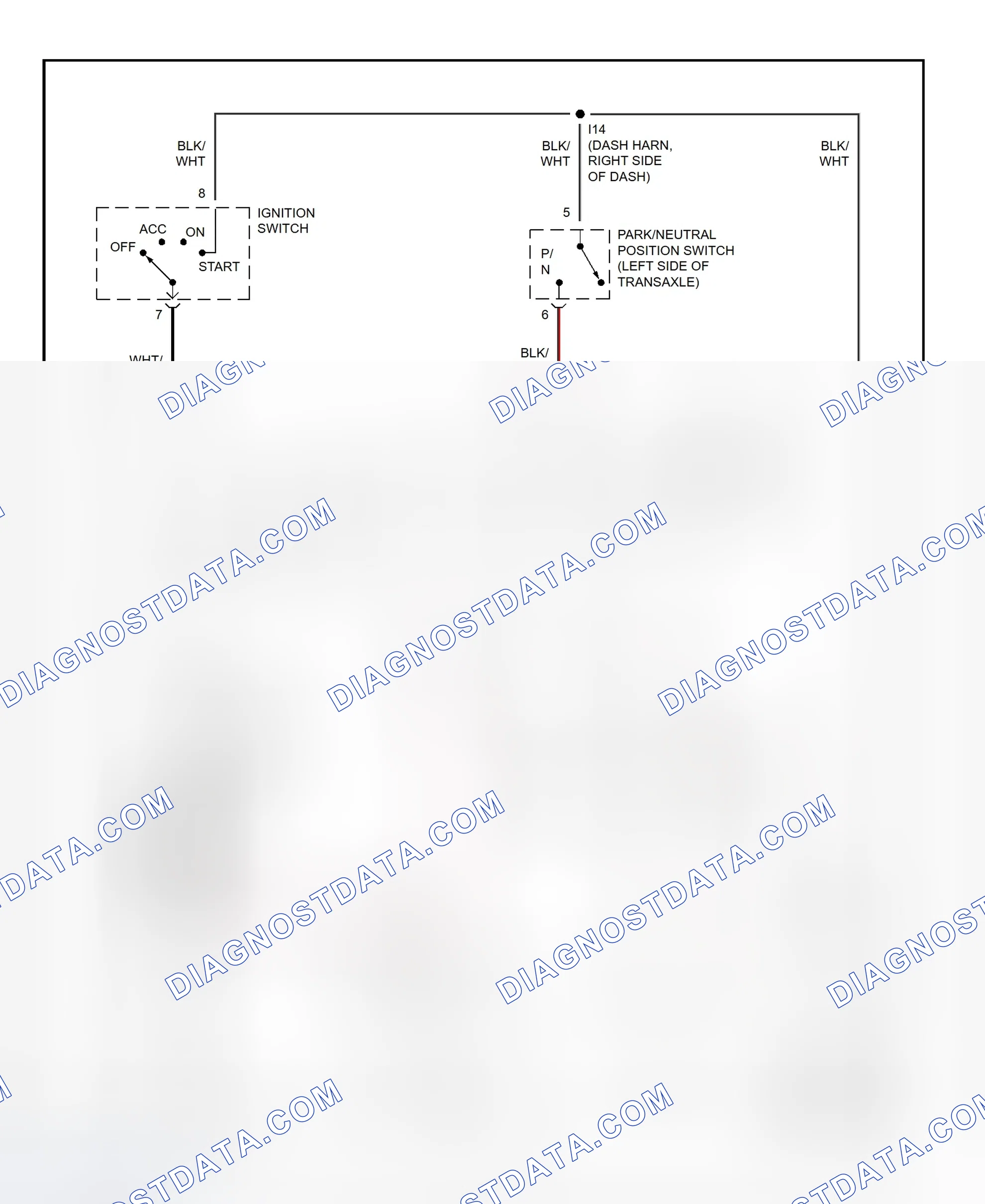 Fig. 19: Starting System Wiring Diagram (Avalon)