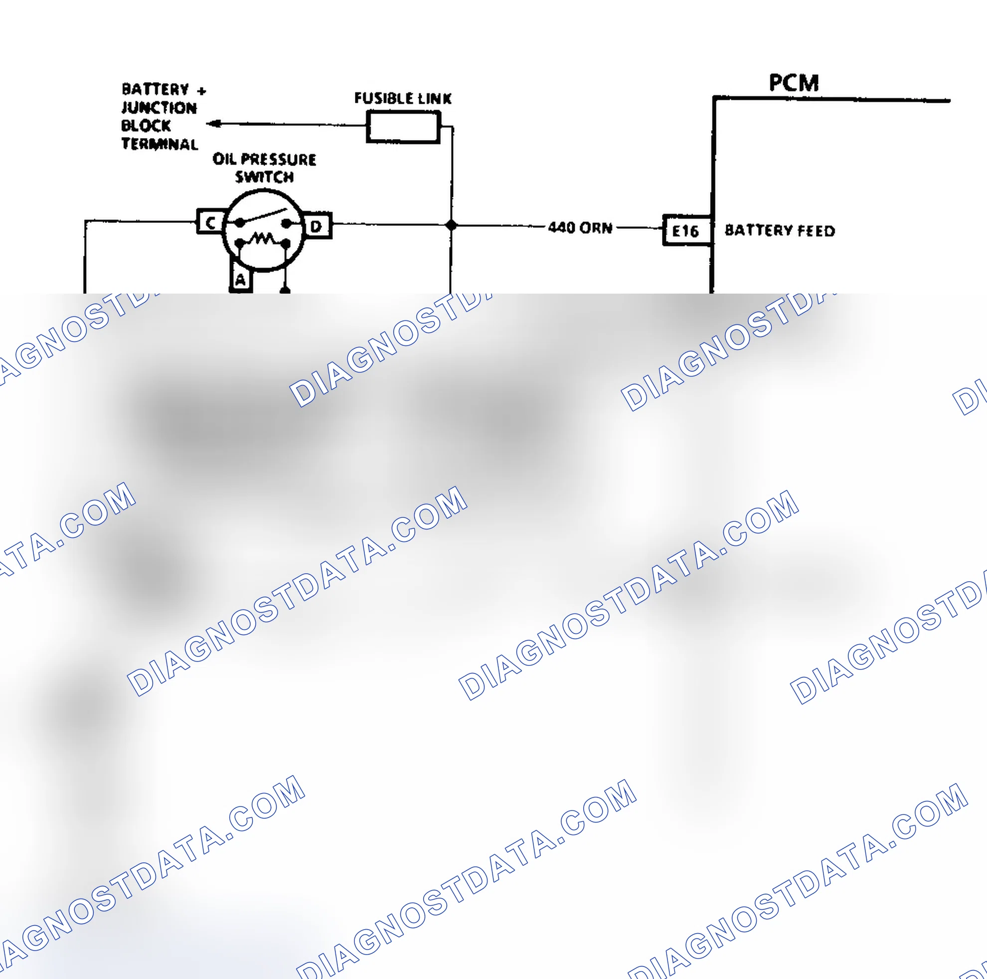 Scheme 91: Code 54 Schematic ("C" & "K" Series Exc. 5.0L/5.7L M/T Fuel Pump Circuit
