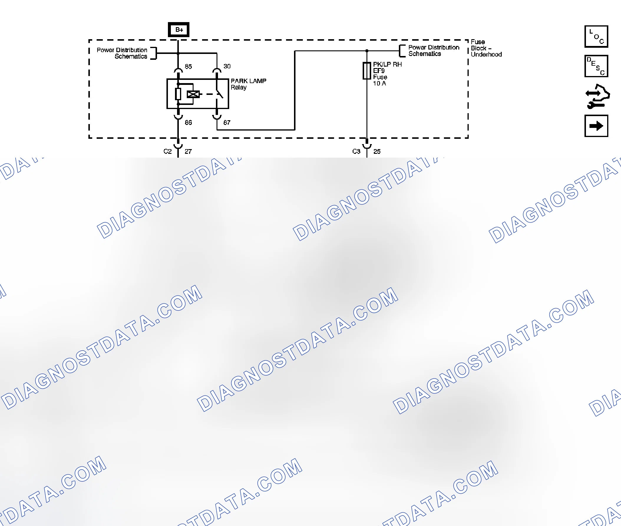 Scheme 22: Interior Lights Dimming Schematics (Notchback)