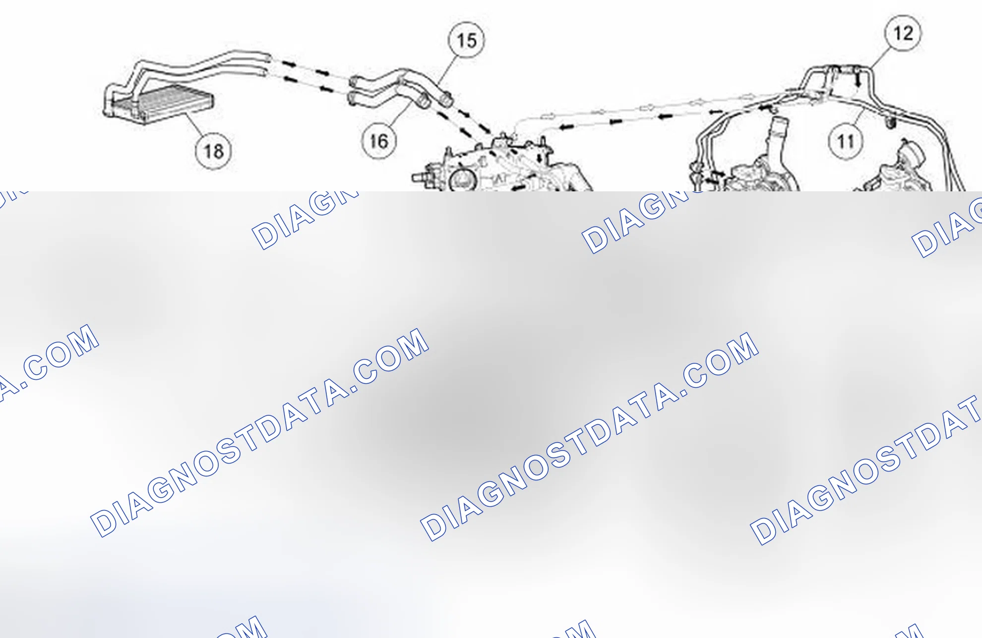 Scheme 20: Coolant Flow Diagram - 3.5L Gasoline Turbocharged Direct Injection (GTDI)