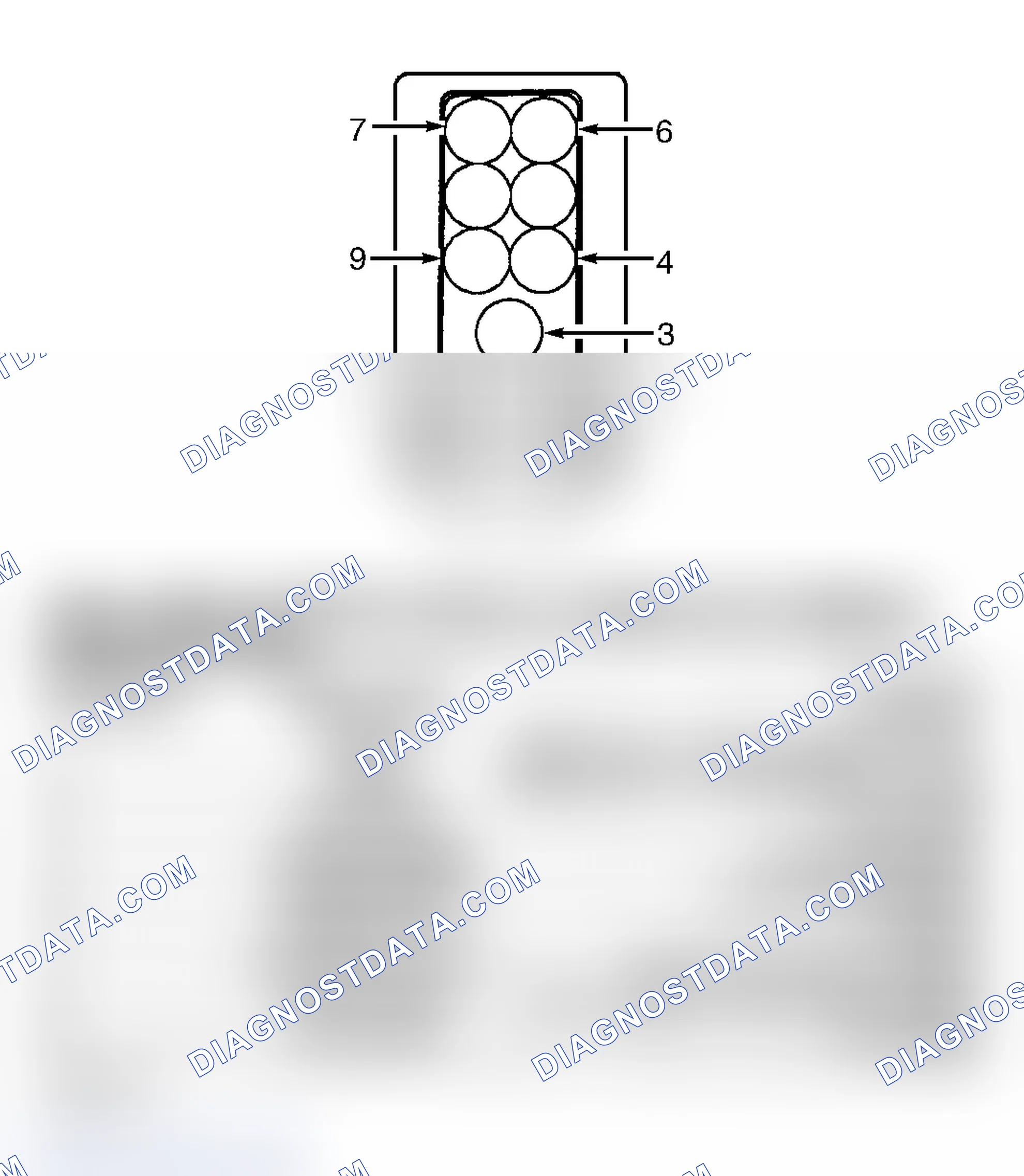 Scheme 13: FUEL PUMP CONTROL MODULE CONNECTOR END VIEW