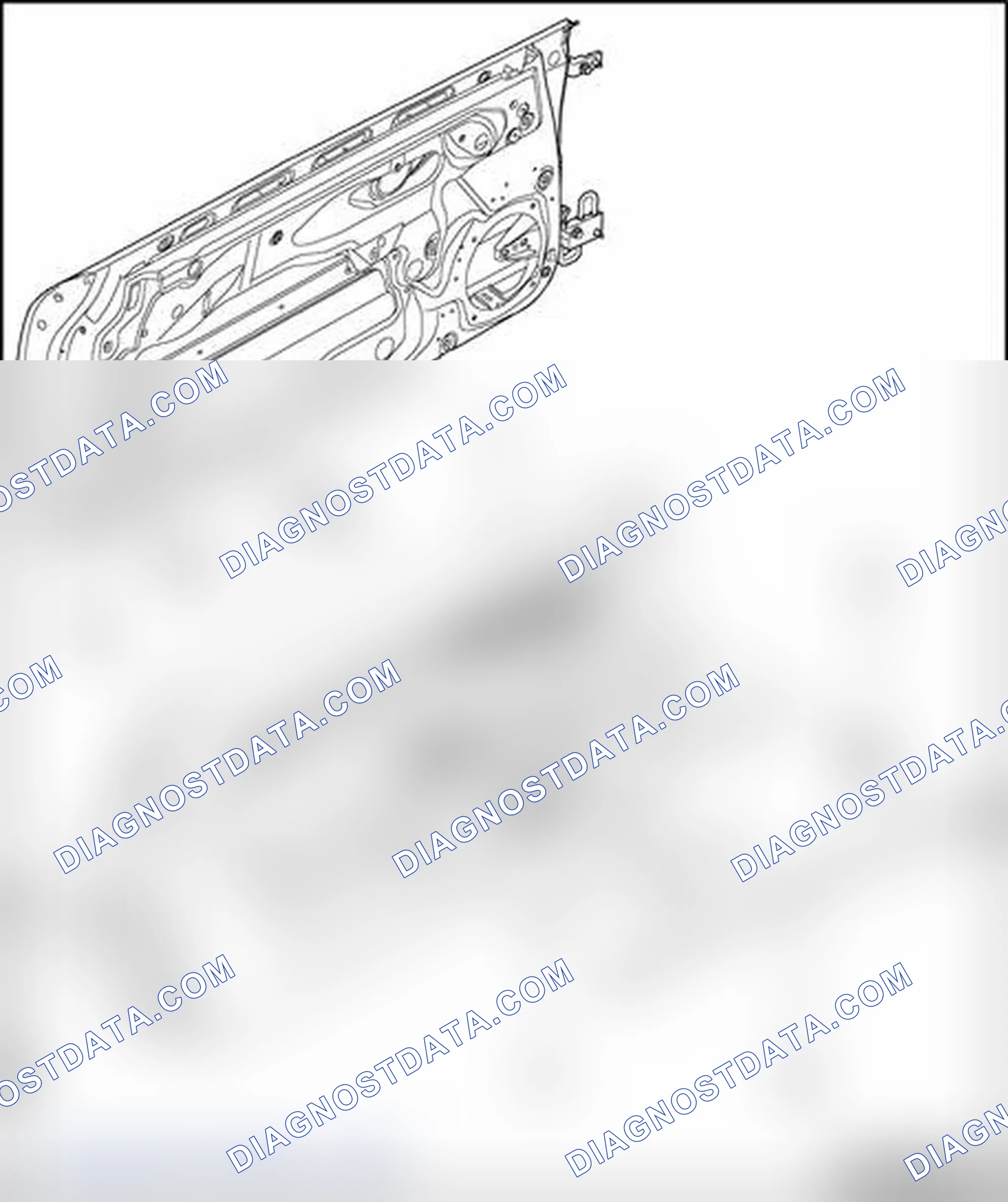 Scheme 83: Door trim, assembly overview