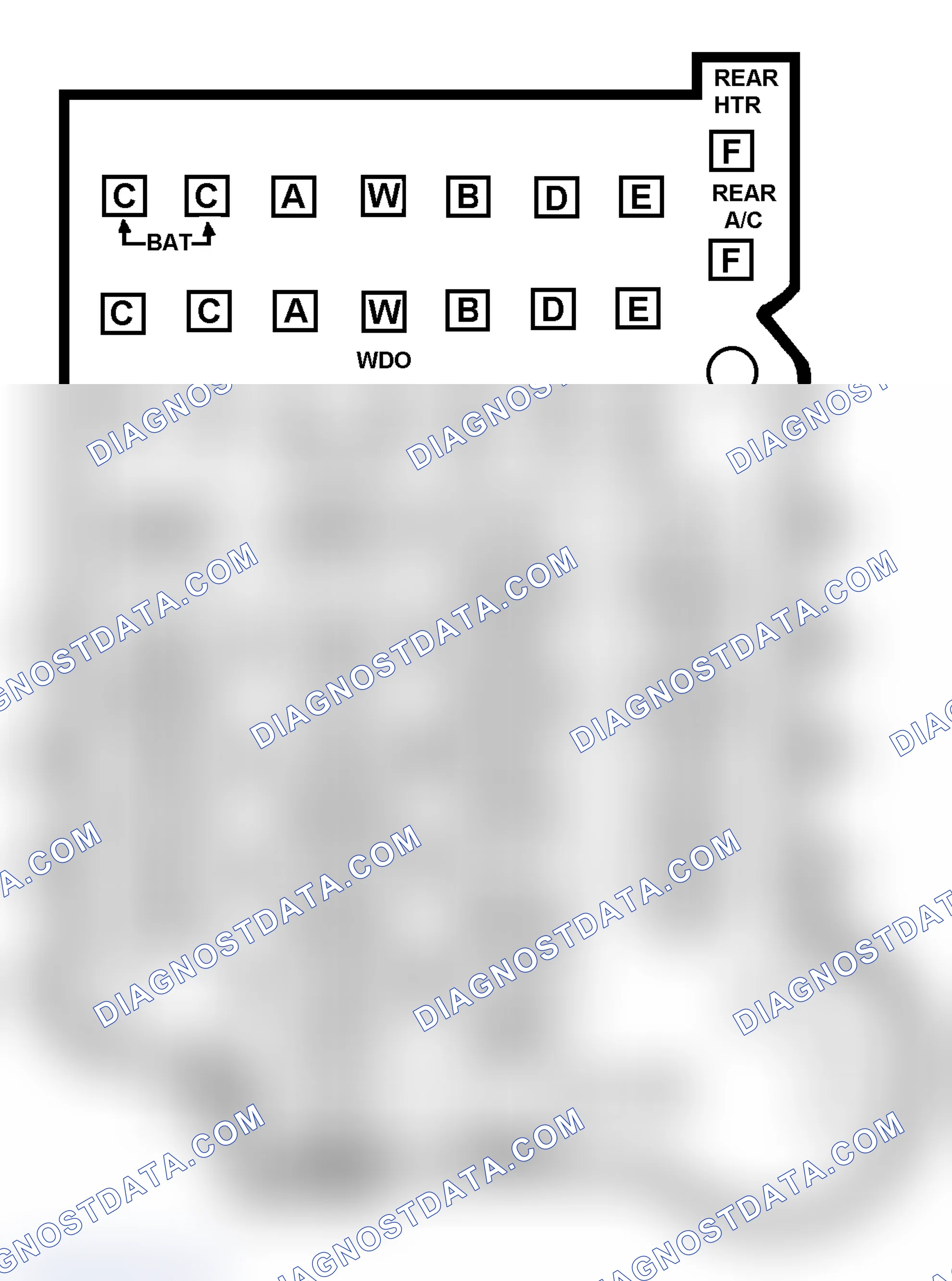 Scheme 10: FUSE PANEL IDENTIFICATION (1988-91 "R" & "V" SERIES)