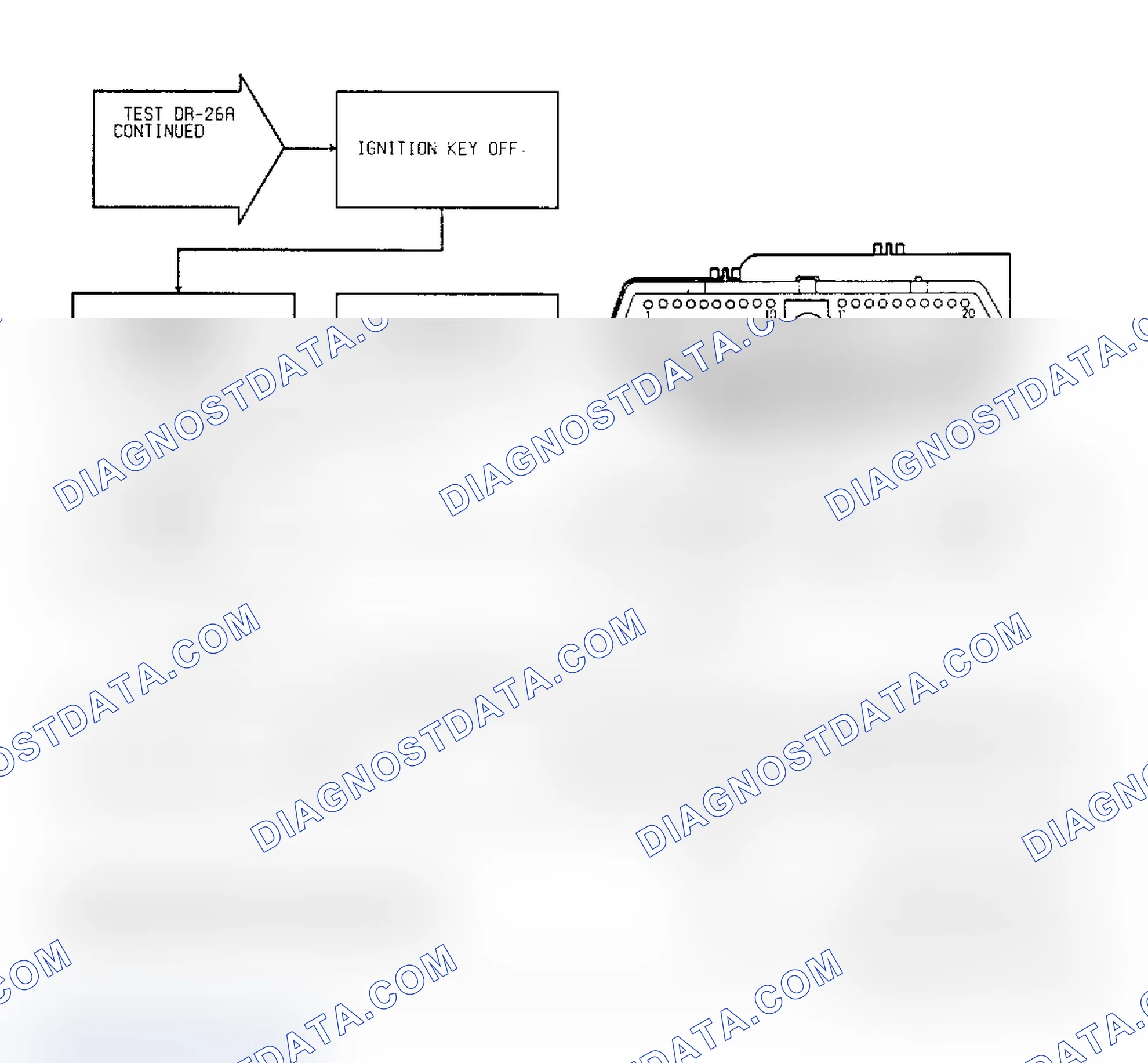 Scheme 147: Test DR-26A, Code 35: (2 of 2) Radiator Fan Relay Circuit